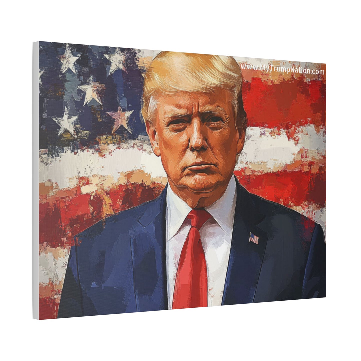 Donald Trump Patriotic Canvas Art