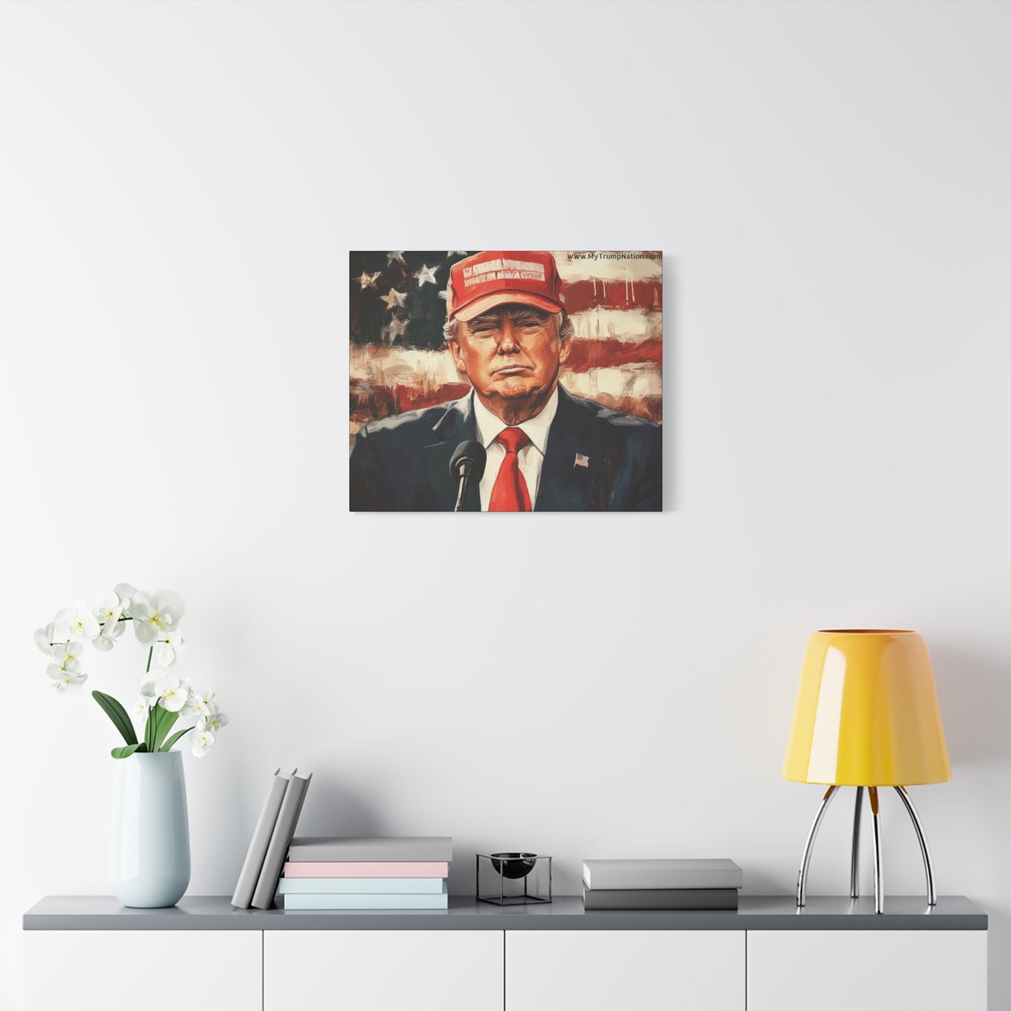 Patriotic Matte Canvas Art - Trump 2024 Wall Decor