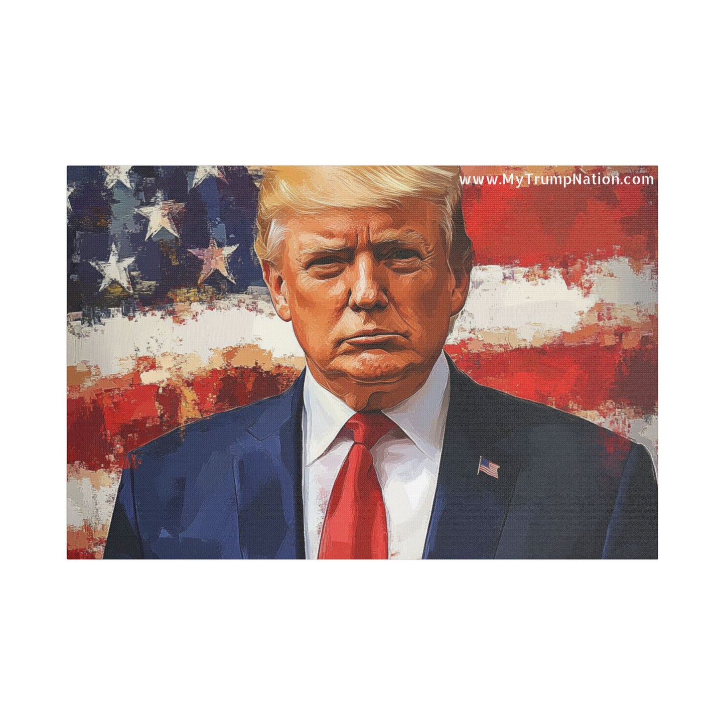 Donald Trump Patriotic Canvas Art