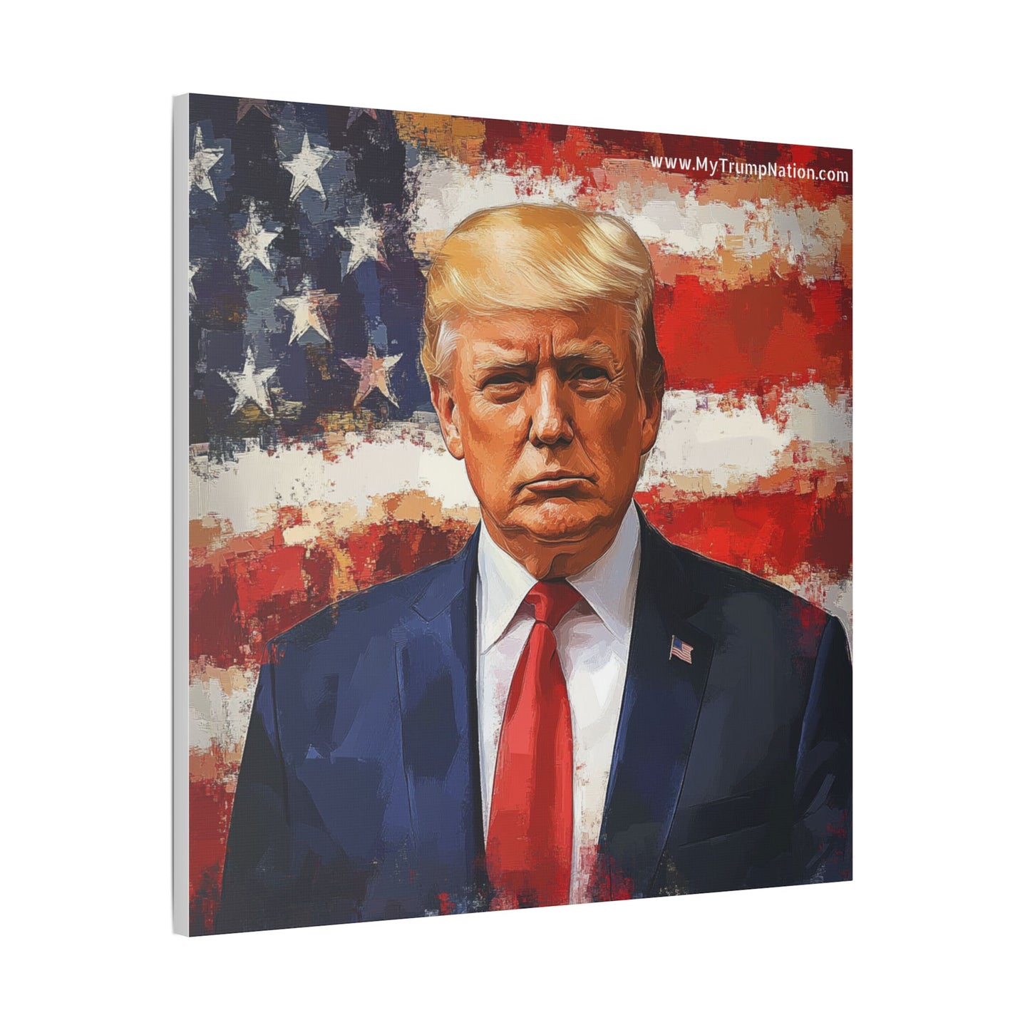 Donald Trump Patriotic Canvas Art