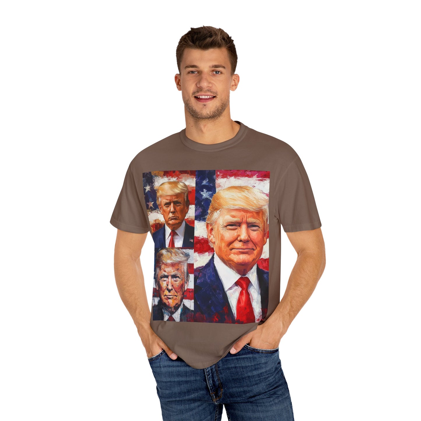 Donald Trump Patriotic Multi-Portrait T-Shirt