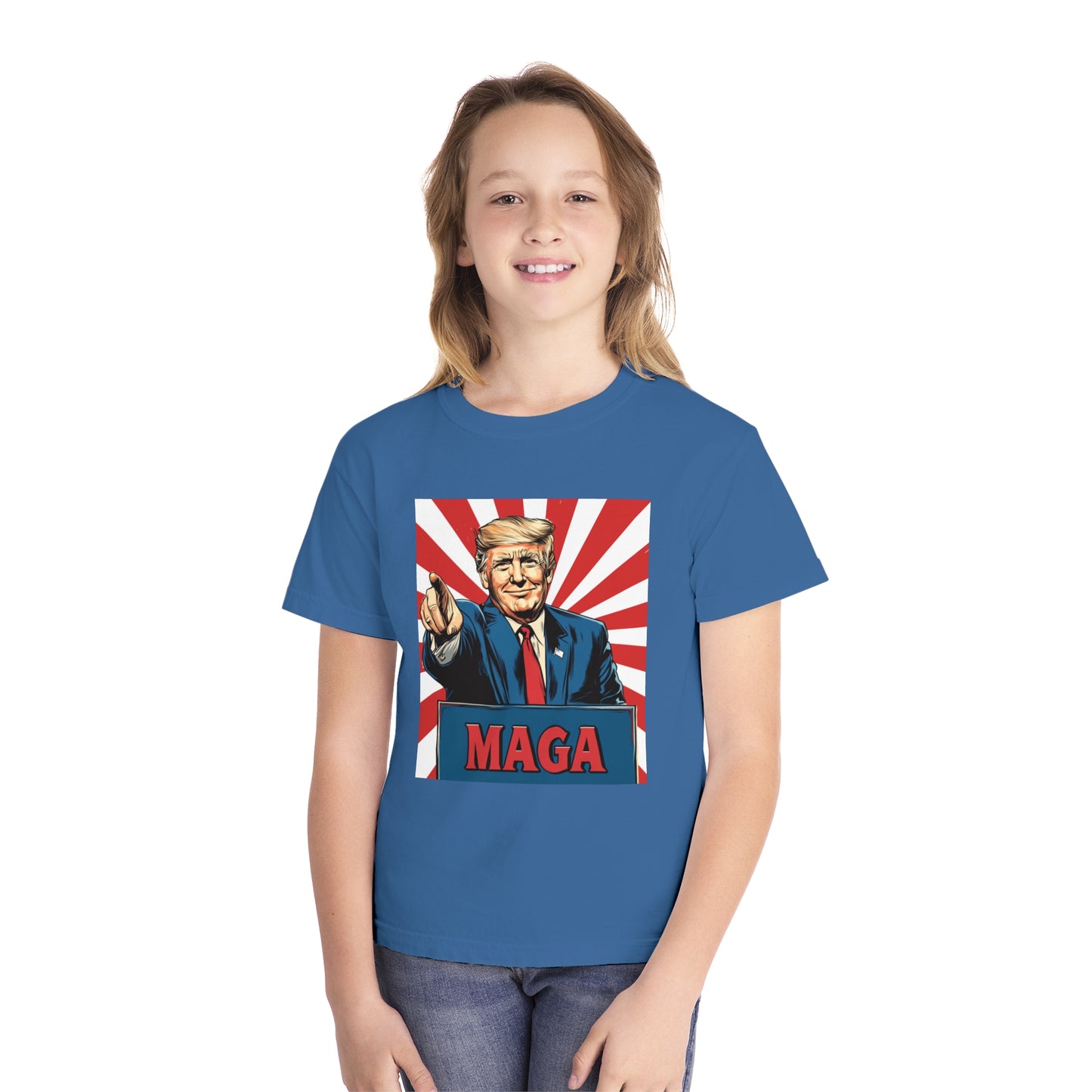 Youth Midweight Tee - MAGA Graphic T-Shirt for Kids