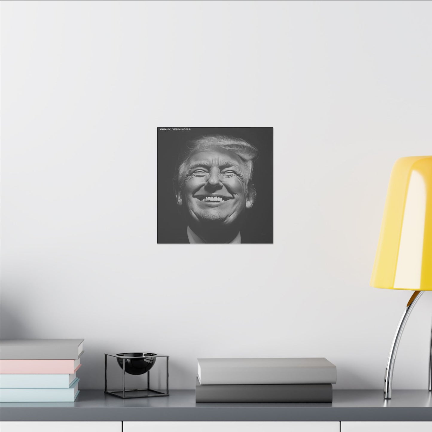 Donald Trump Black & White Canvas Art