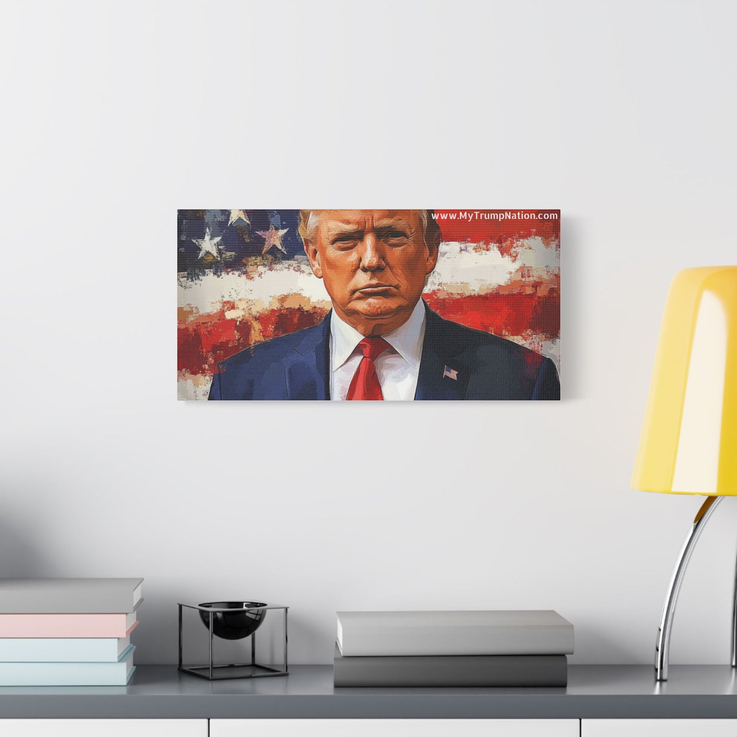 Donald Trump Patriotic Canvas Art