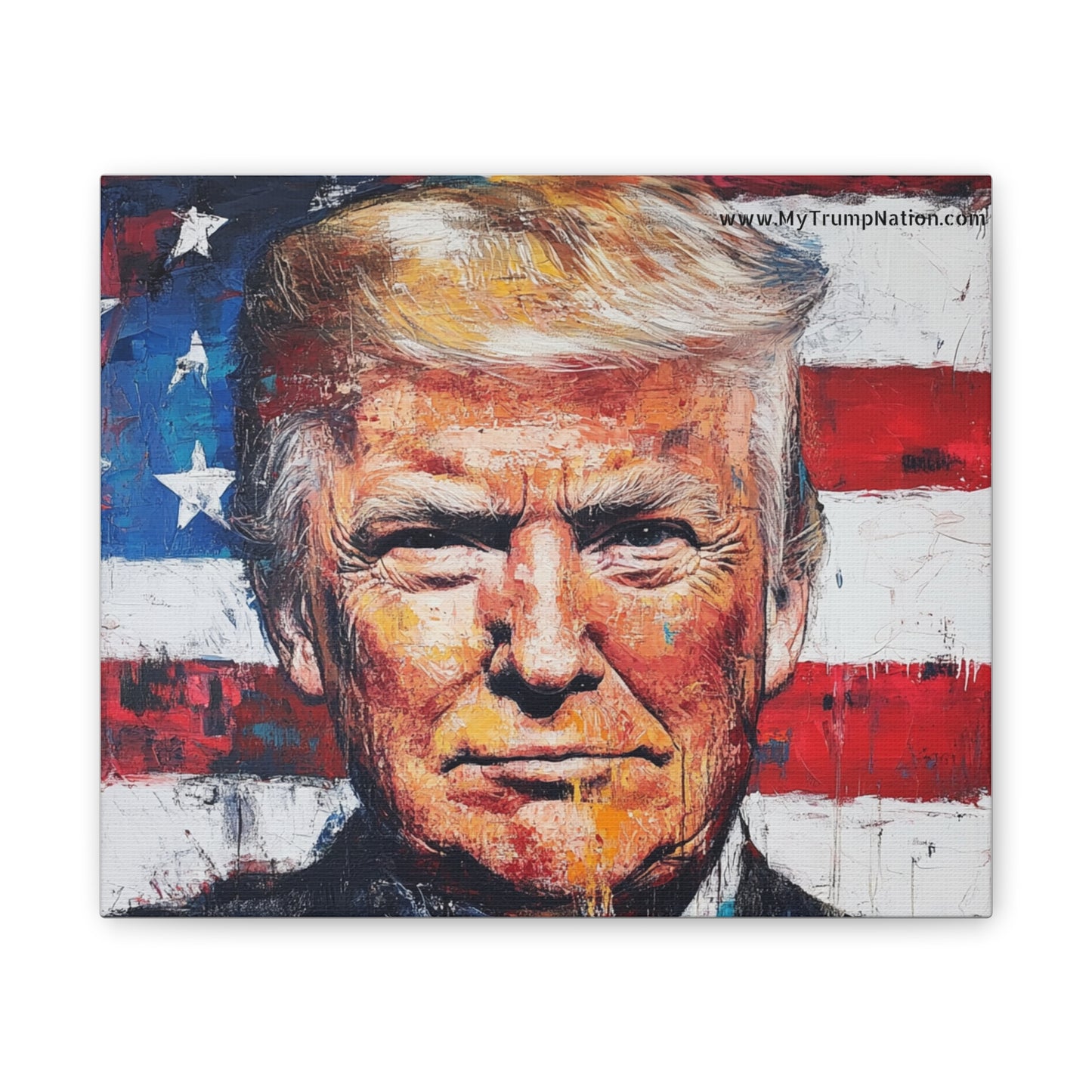 Donald Trump Patriotic Canvas Art