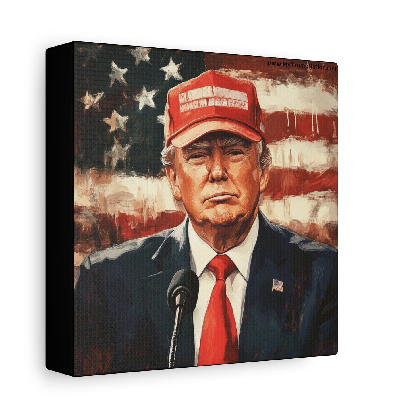Patriotic Matte Canvas Art - Trump 2024 Wall Decor