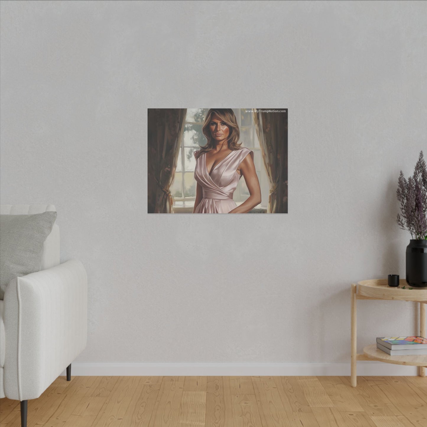 Melania Trump Elegant Canvas Art