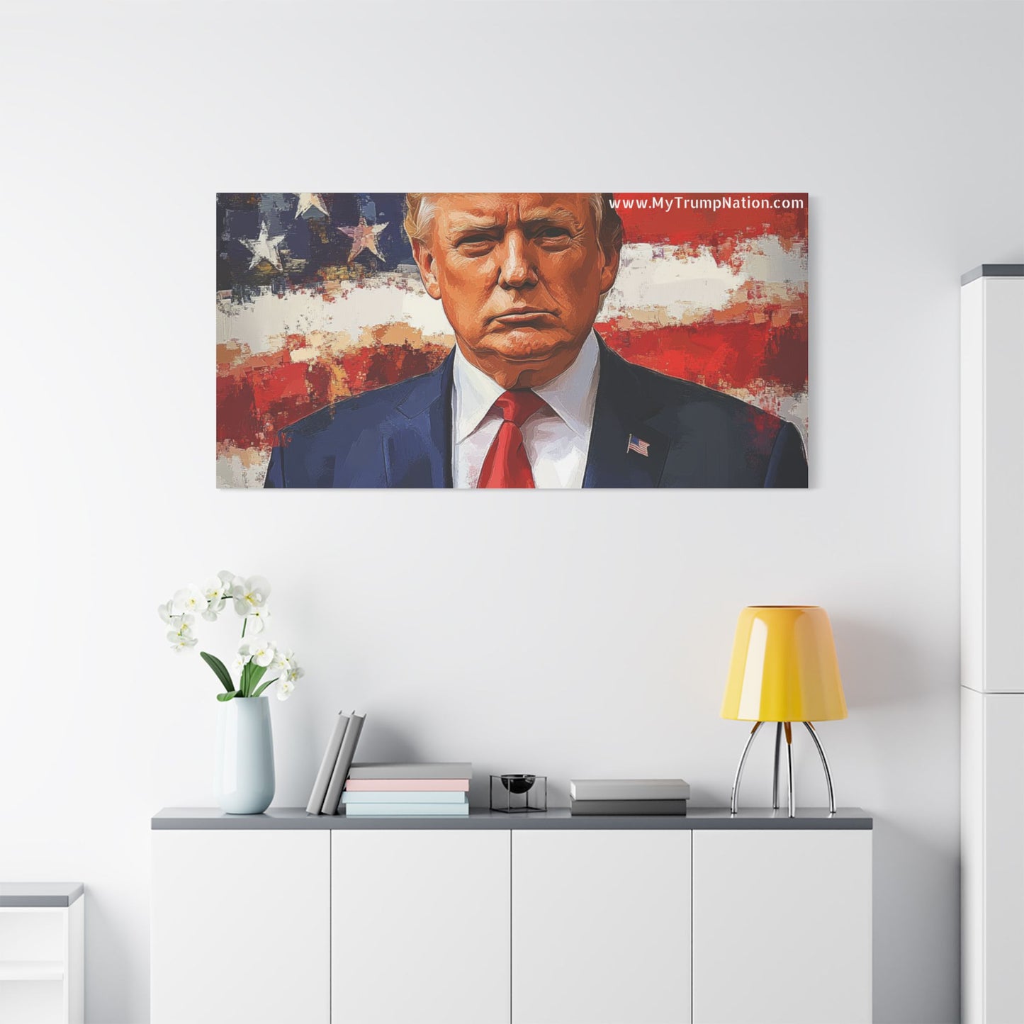 Donald Trump Patriotic Canvas Art