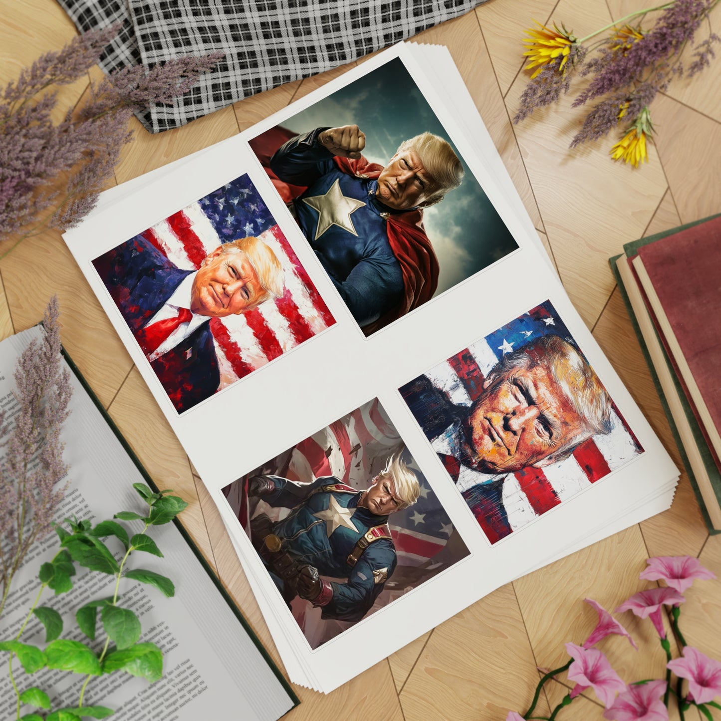 Donald Trump Patriotic Sticker Set, 10pcs