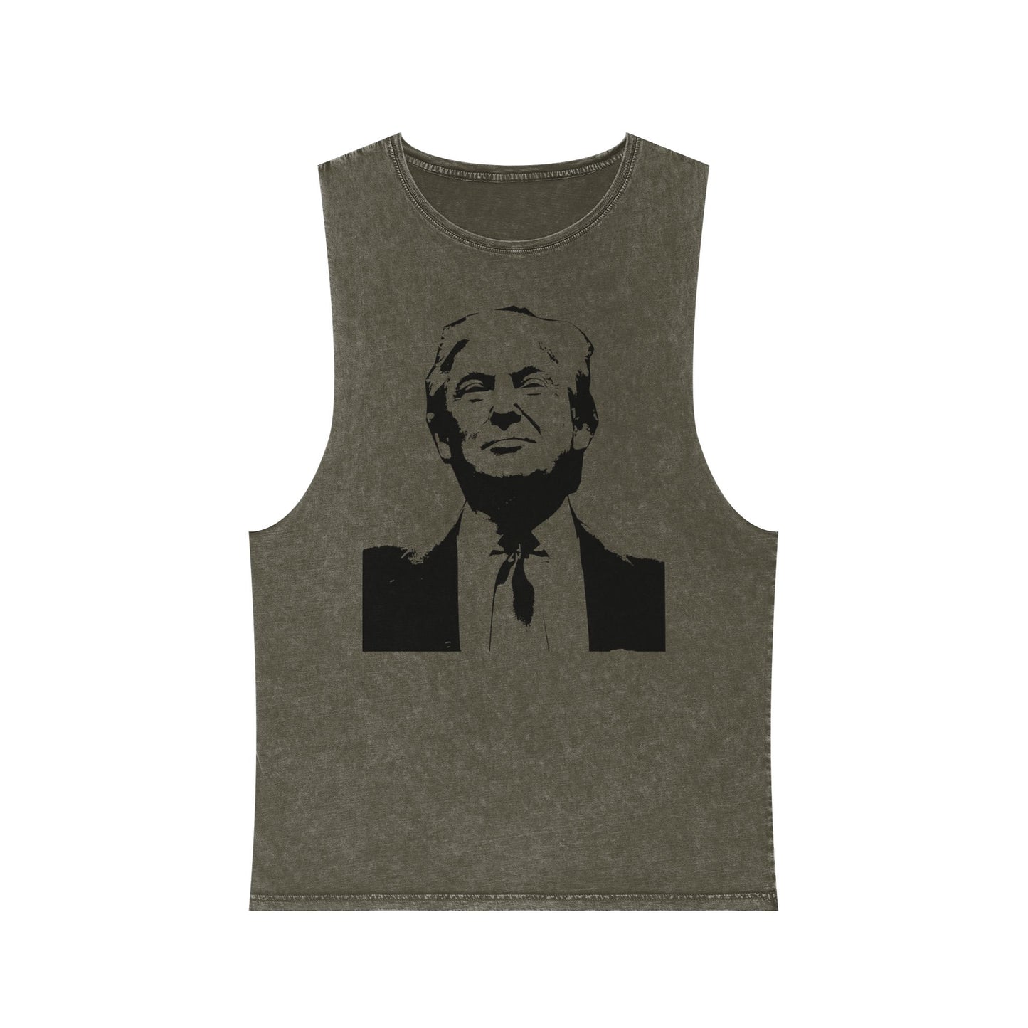 Unisex Stonewash Tank Top - Vintage Style Trump Graphic