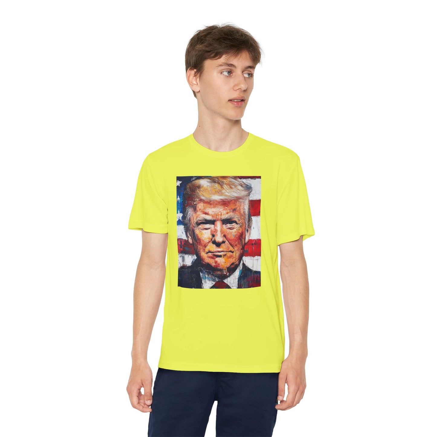 Youth Competitor Tee - Patriotic Donald Trump Art Shirt