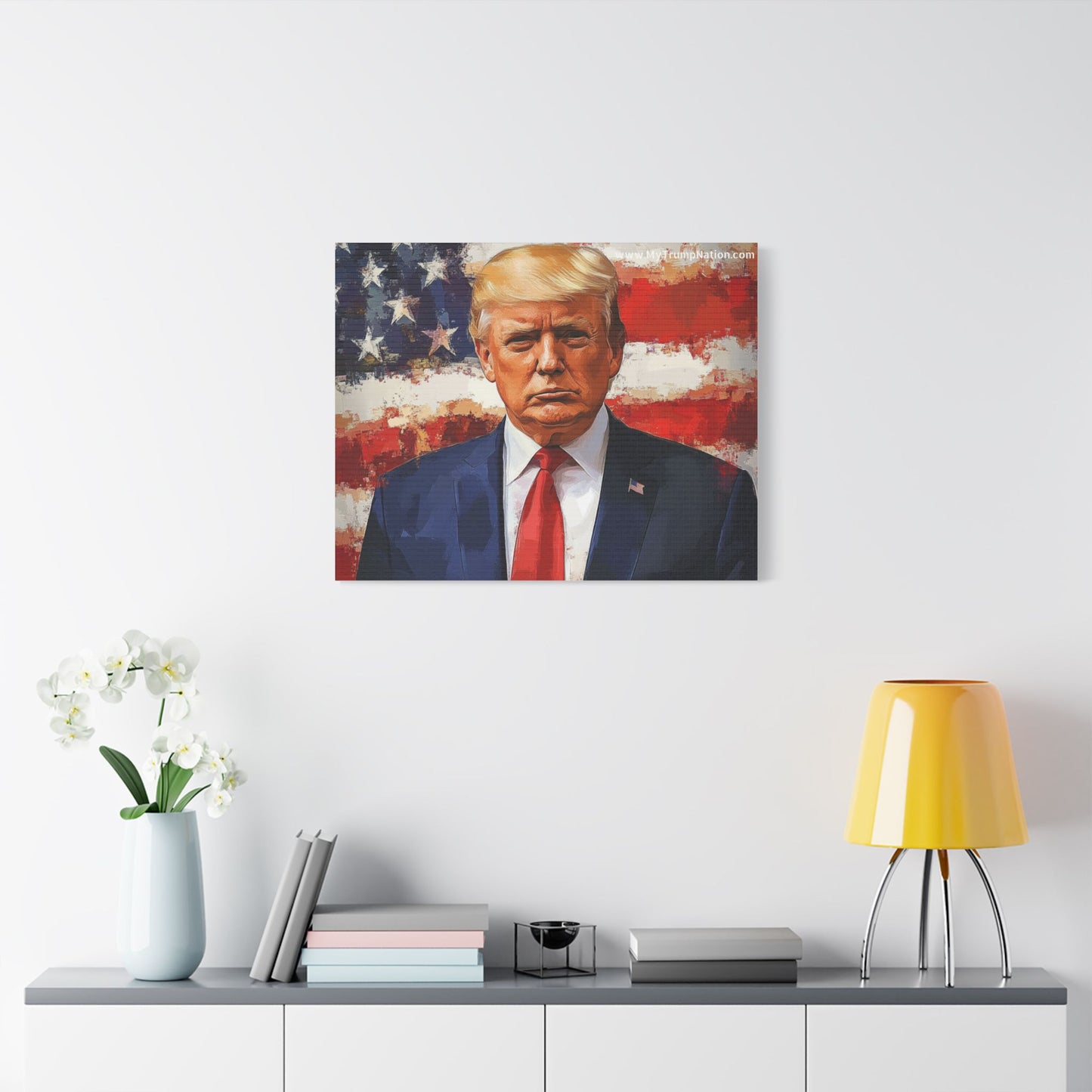 Donald Trump Patriotic Canvas Art