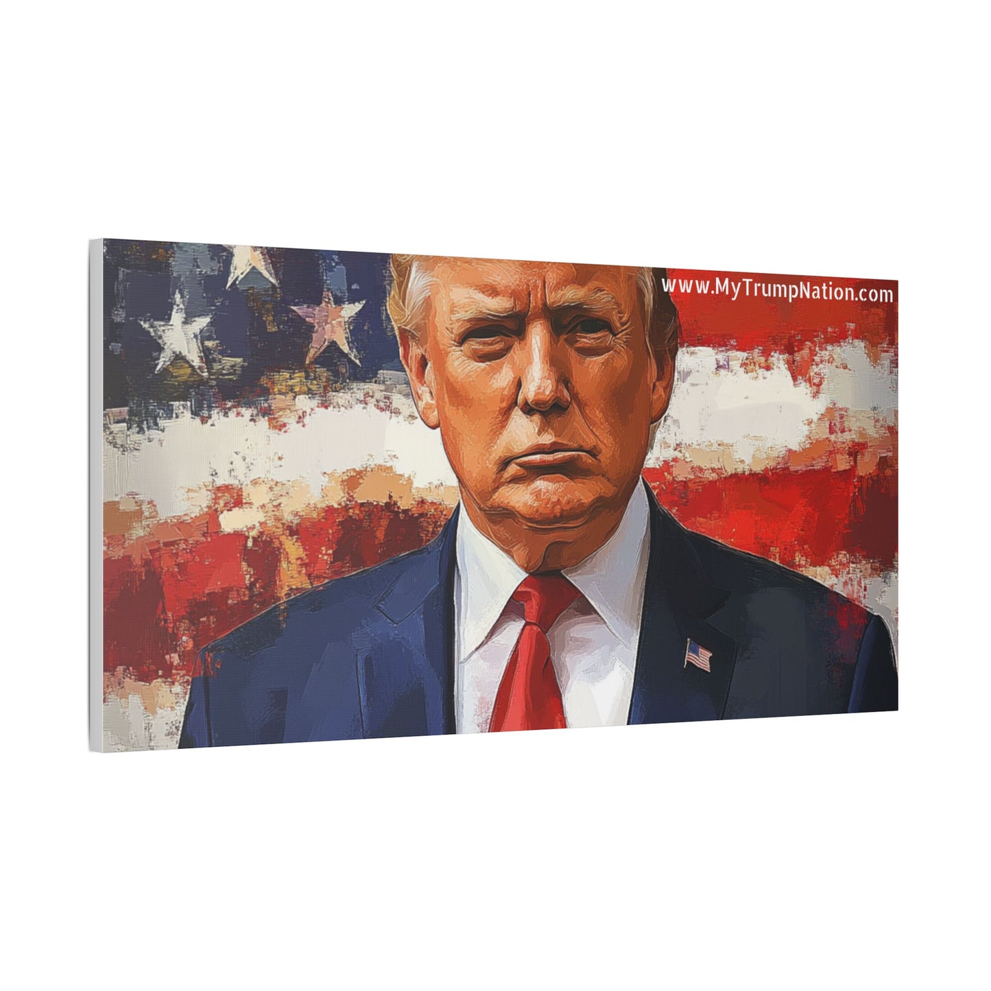 Donald Trump Patriotic Canvas Art