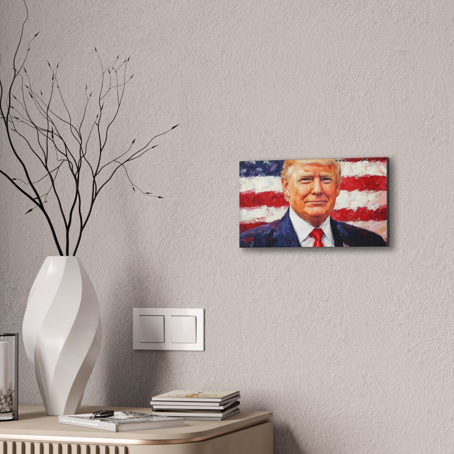 Donald Trump Patriotic Canvas Art