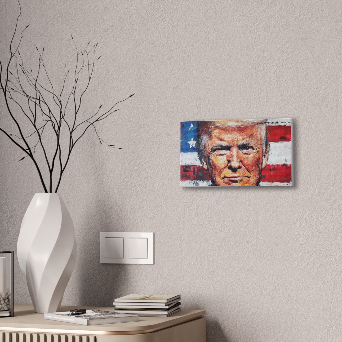 Donald Trump Patriotic Canvas Art