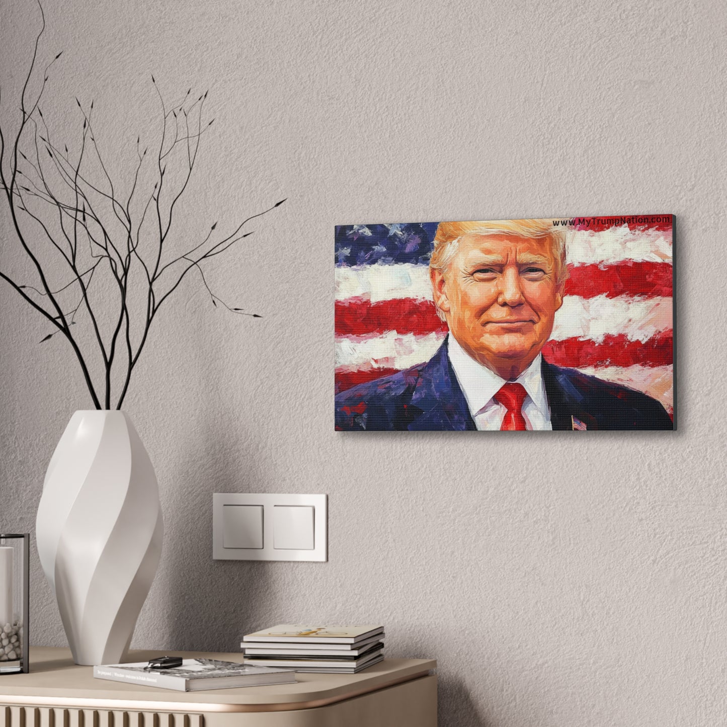 Donald Trump Patriotic Canvas Art