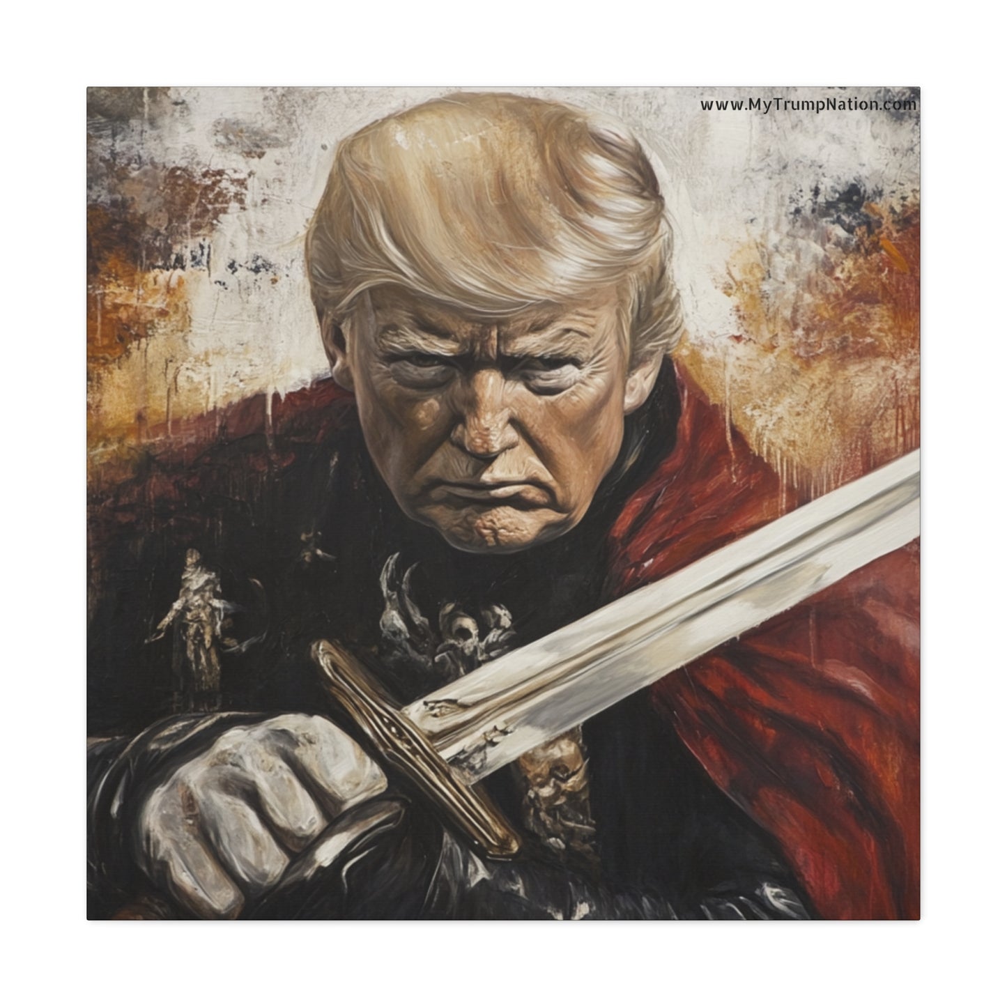 Heroic Canvas Art - Dramatic Portrait of a Leader