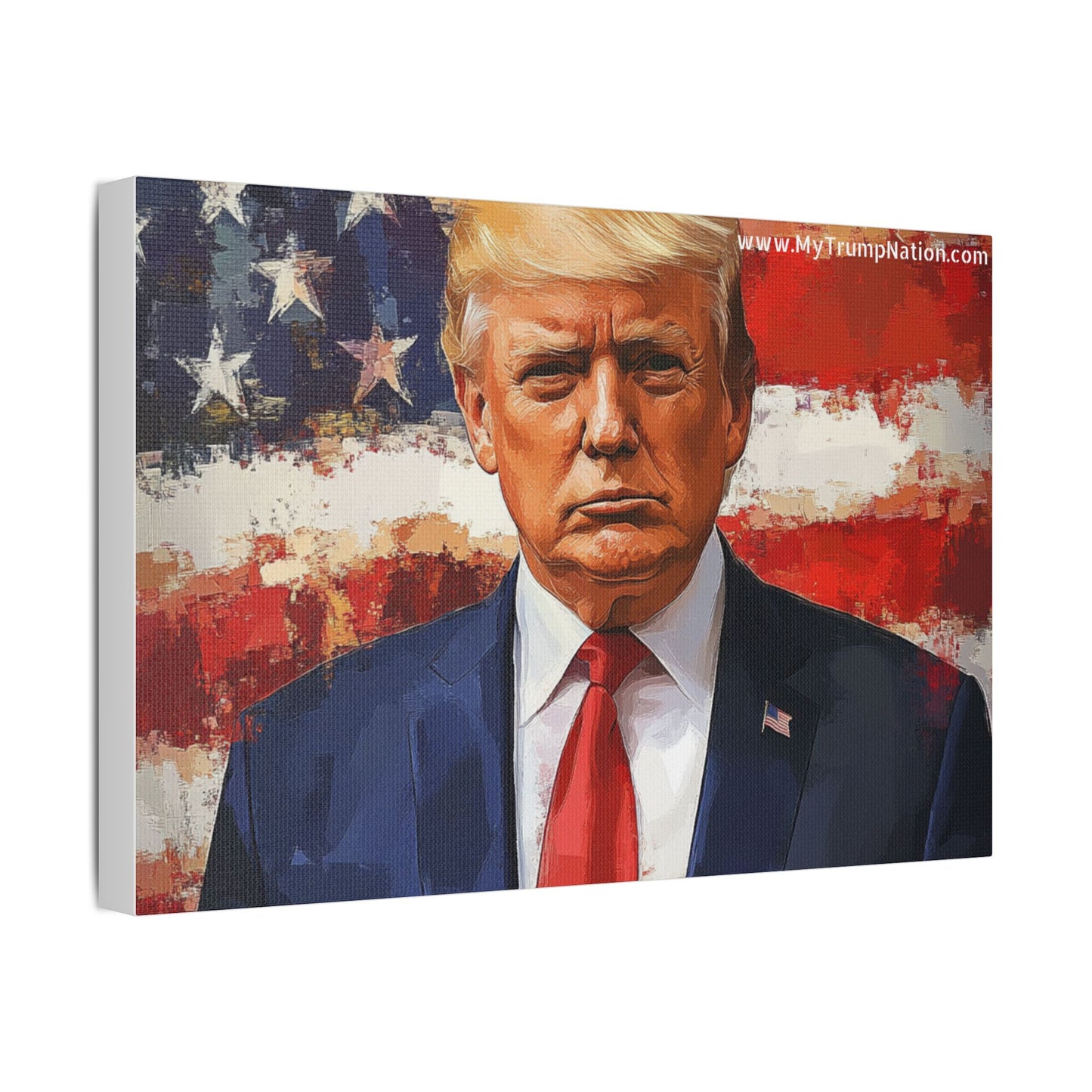Donald Trump Patriotic Canvas Art