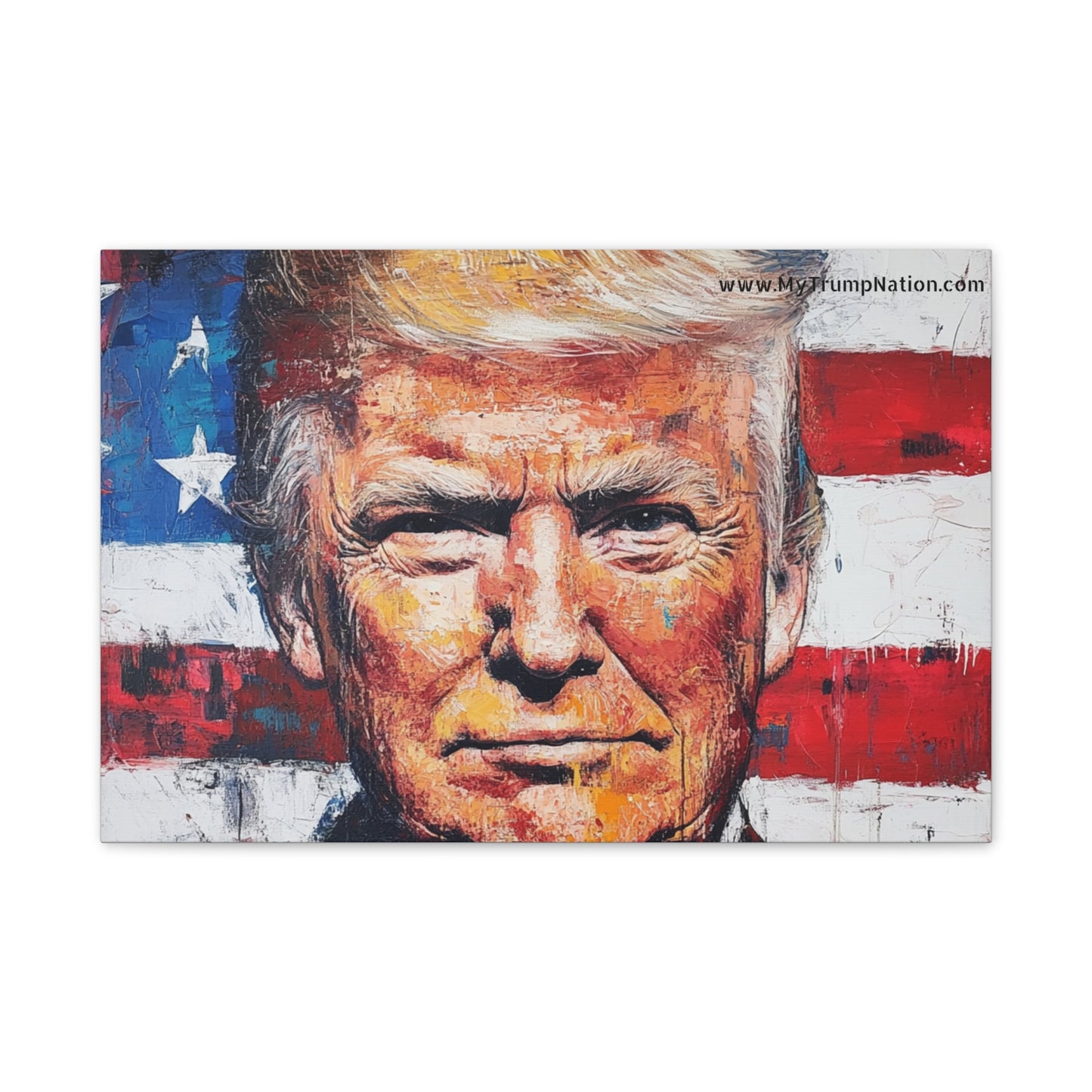 Donald Trump Patriotic Canvas Art