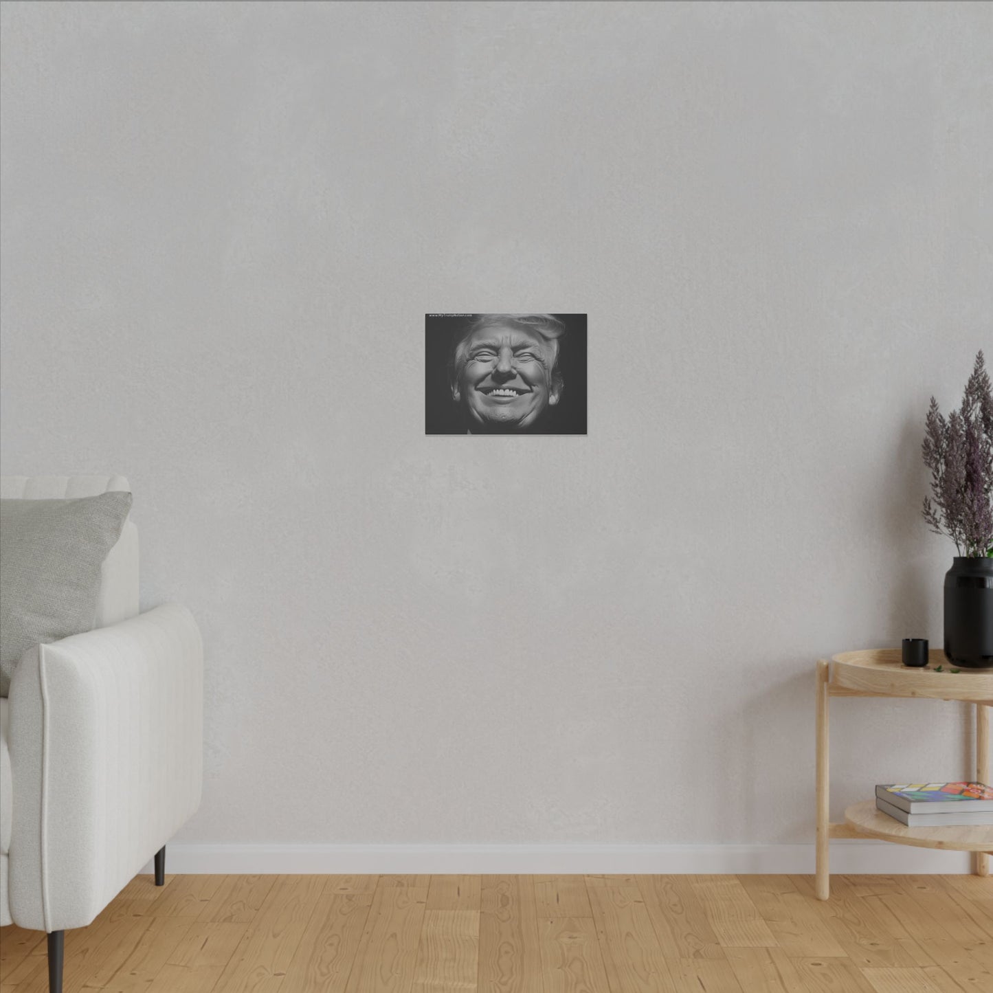 Donald Trump Black & White Canvas Art