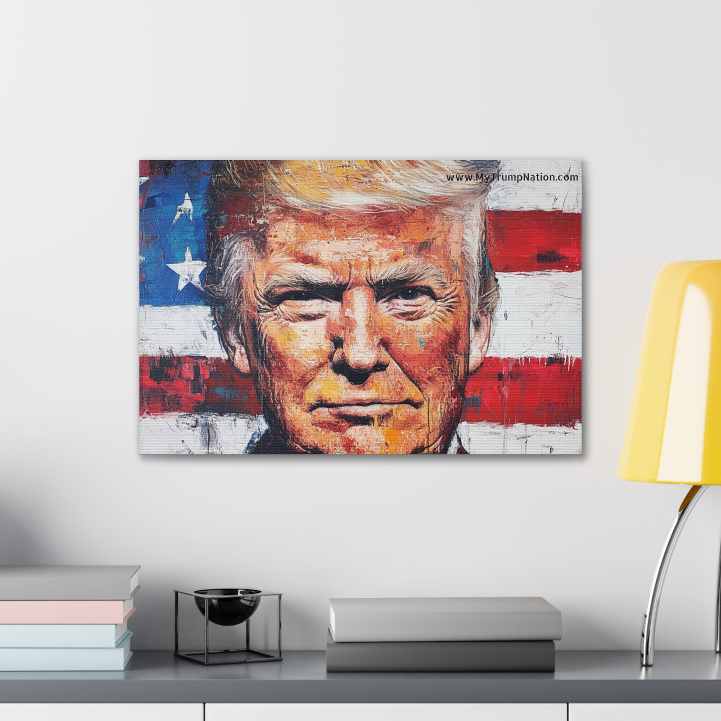 Donald Trump Patriotic Canvas Art