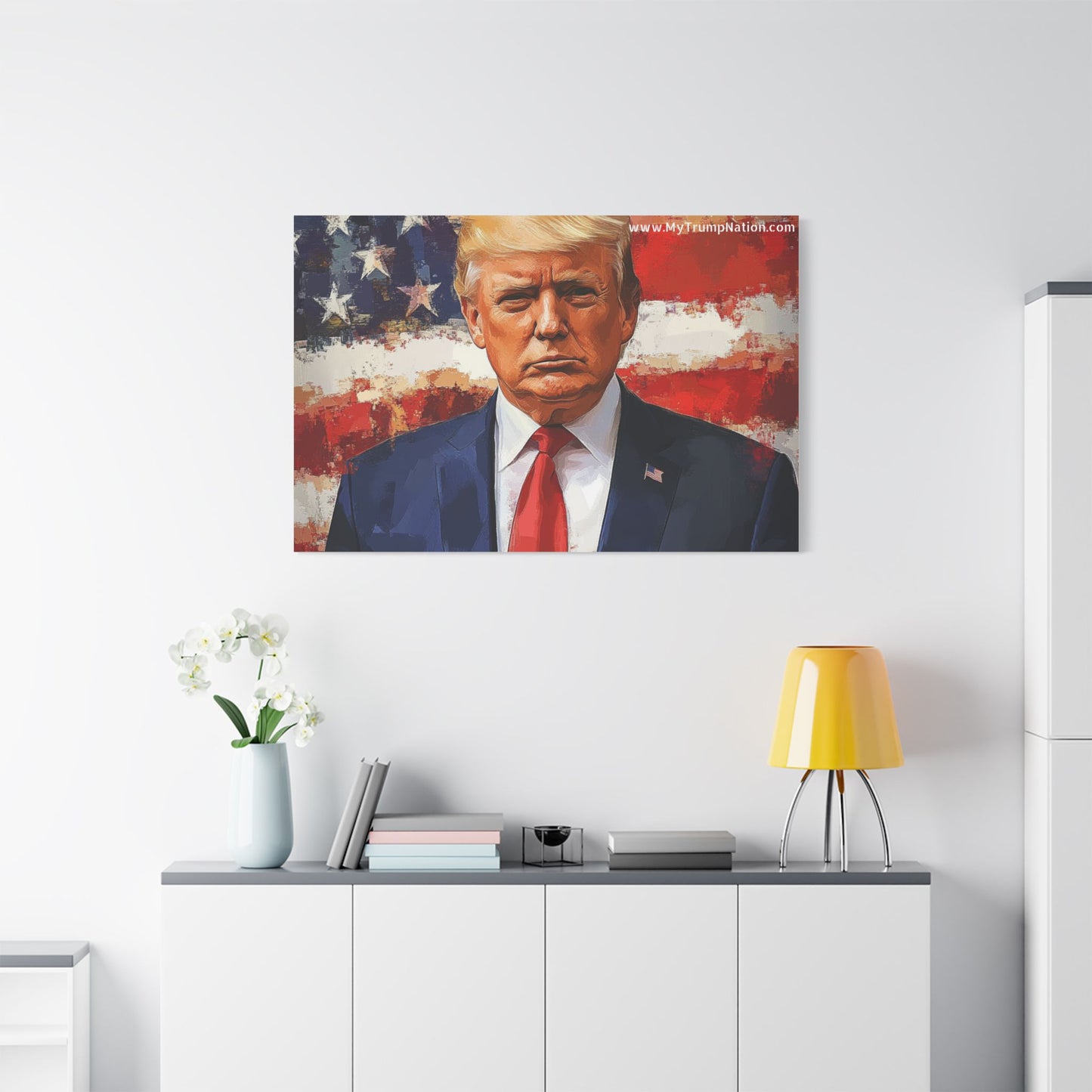 Donald Trump Patriotic Canvas Art