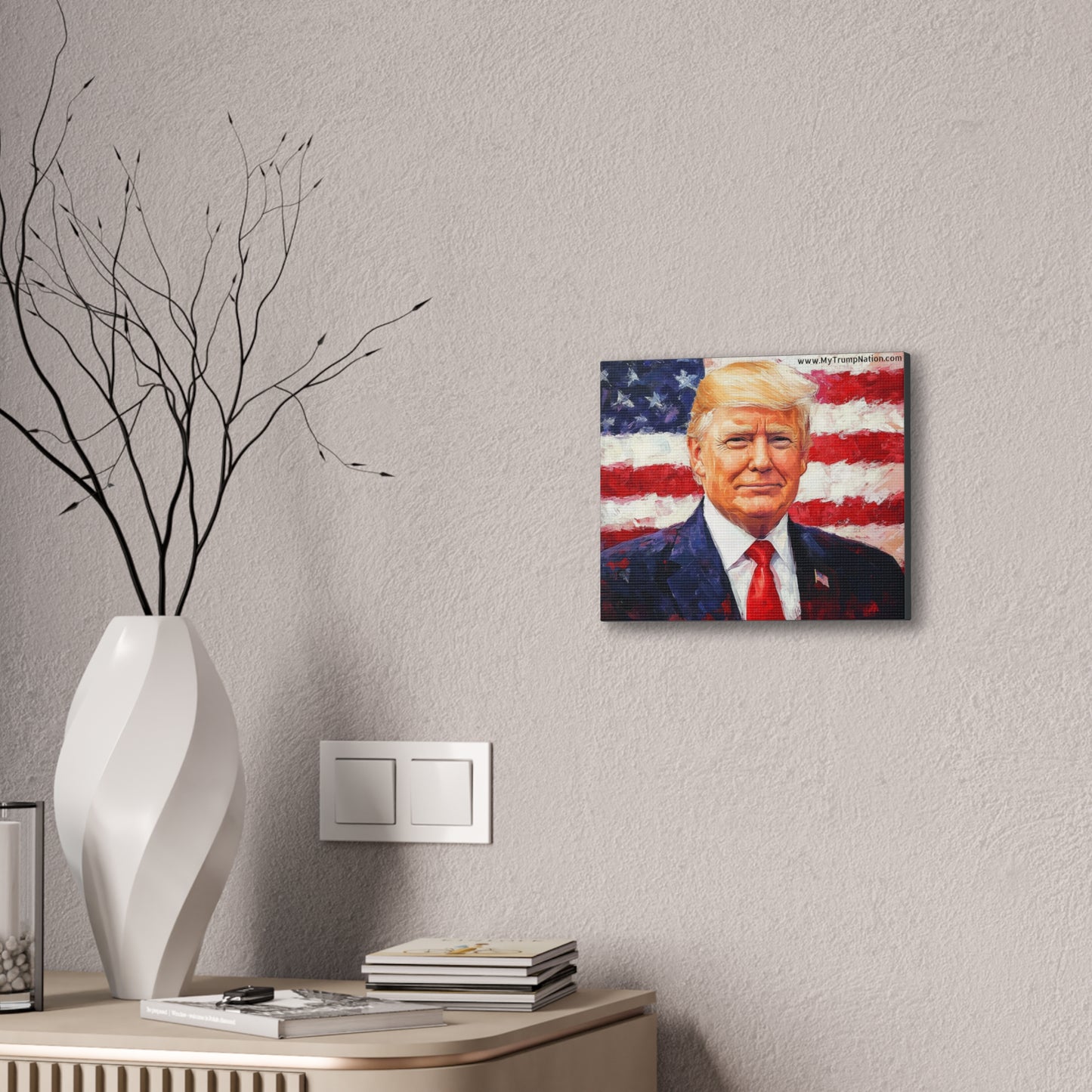 Donald Trump Patriotic Canvas Art