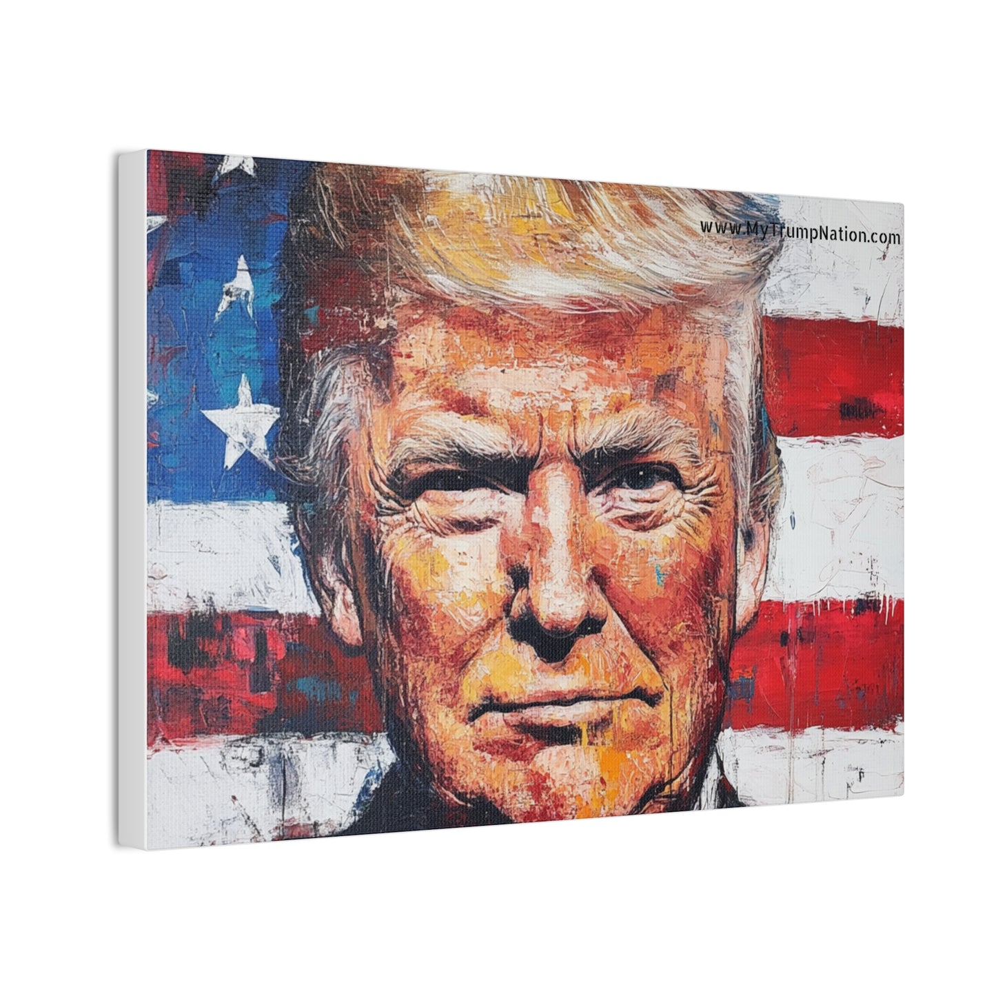 Donald Trump Patriotic Canvas Art