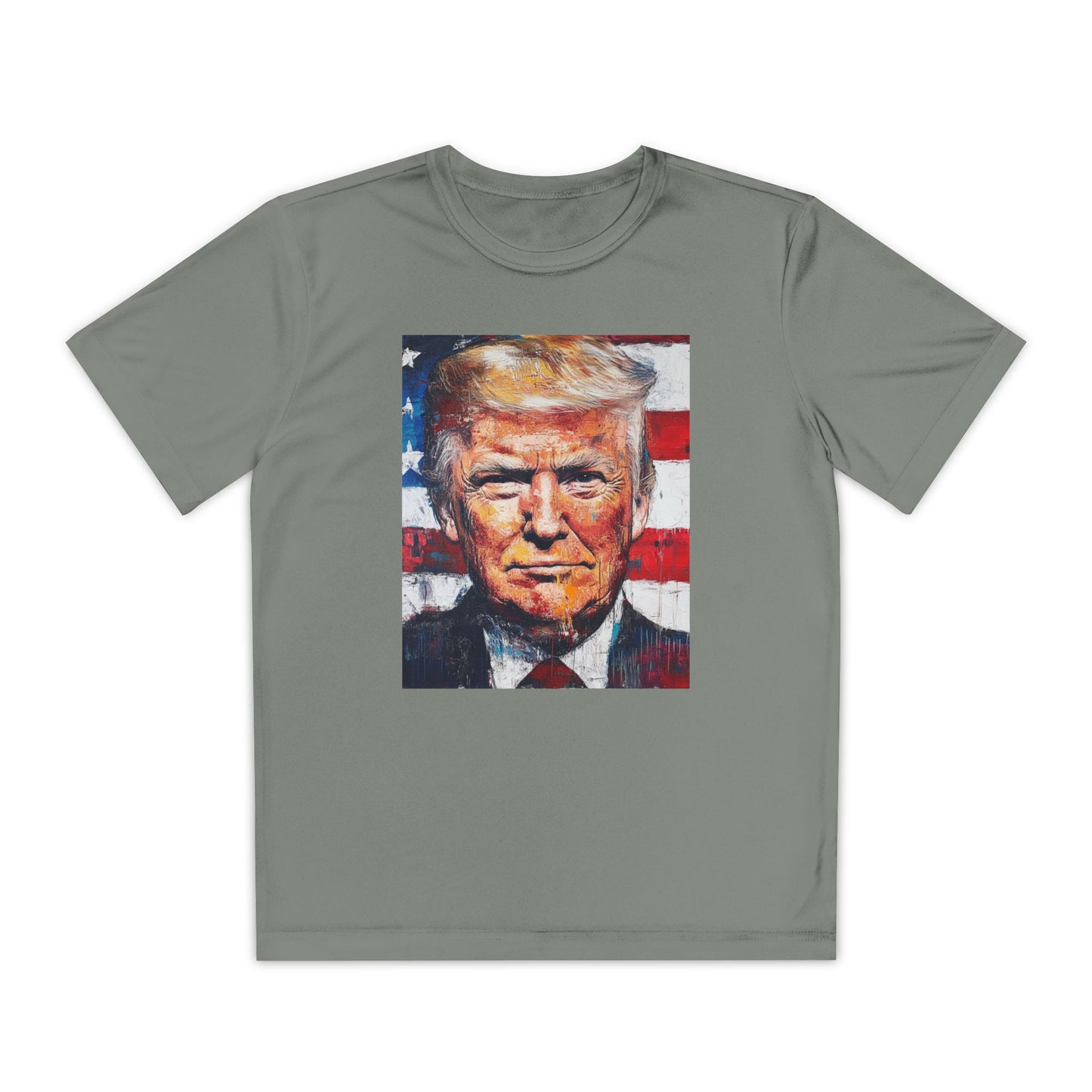 Youth Competitor Tee - Patriotic Donald Trump Art Shirt