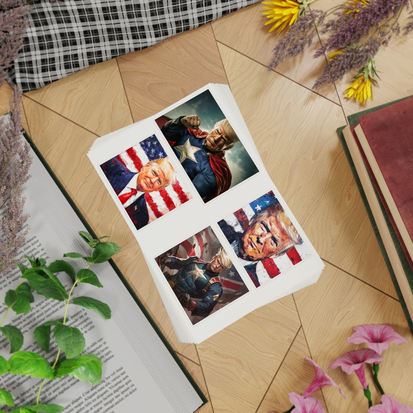Donald Trump Patriotic Sticker Set, 10pcs