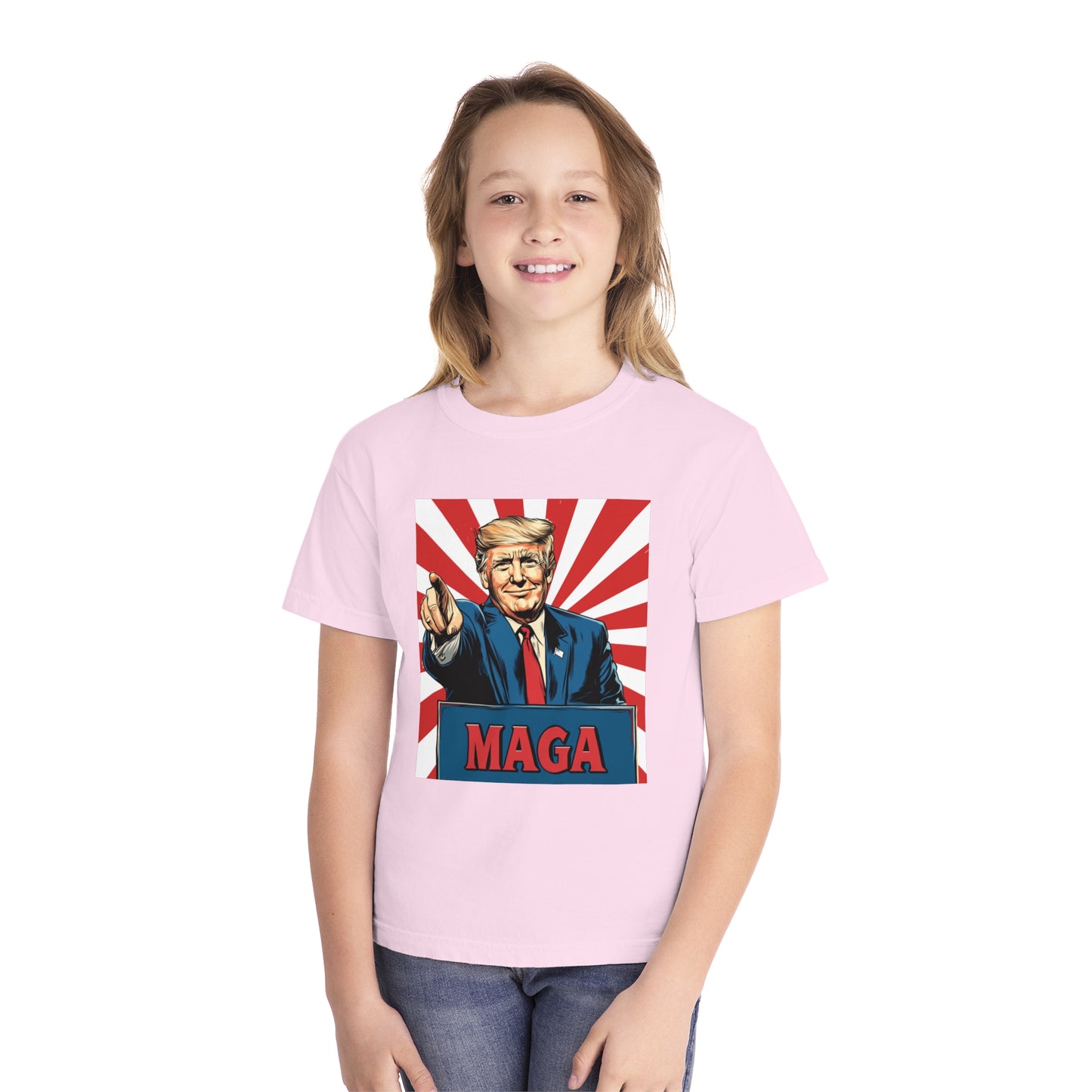 Youth Midweight Tee - MAGA Graphic T-Shirt for Kids