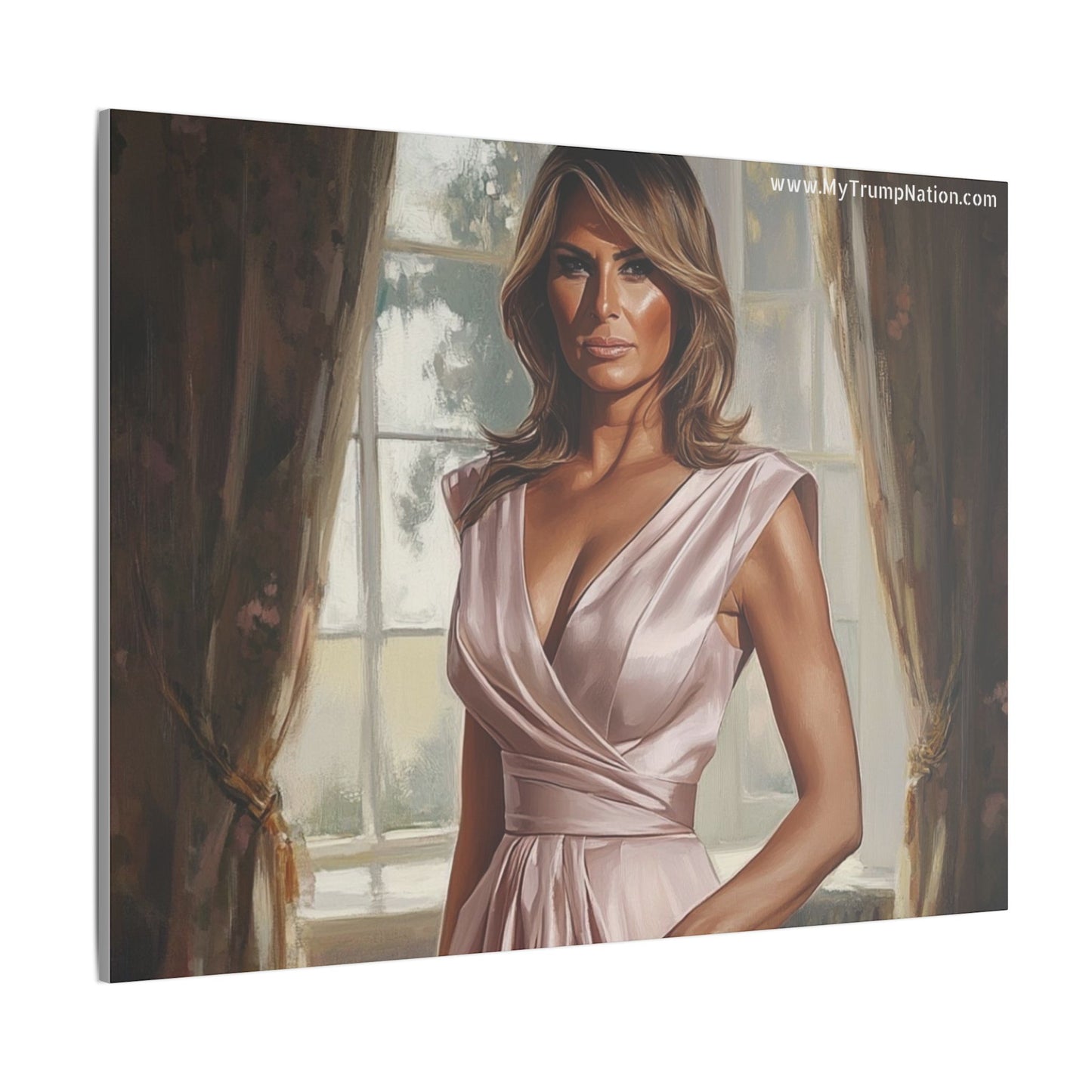 Melania Trump Elegant Canvas Art