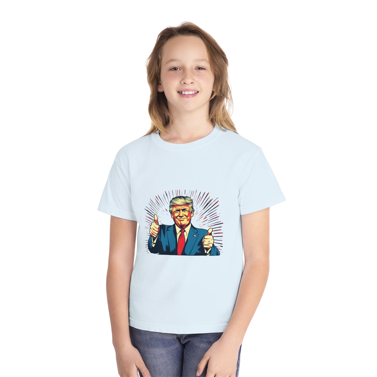 Youth Midweight Tee - Thumbs Up Graphic Shirt