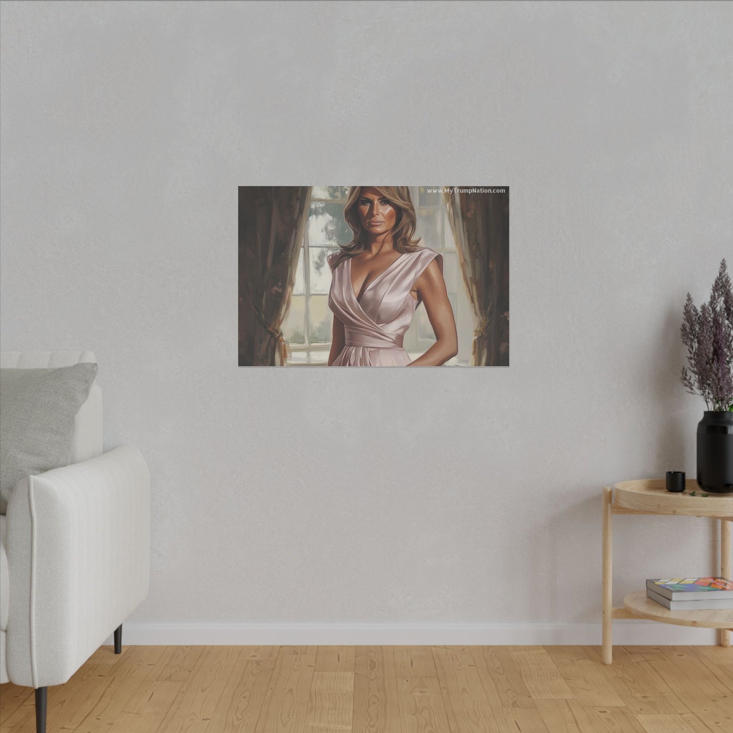 Melania Trump Elegant Canvas Art