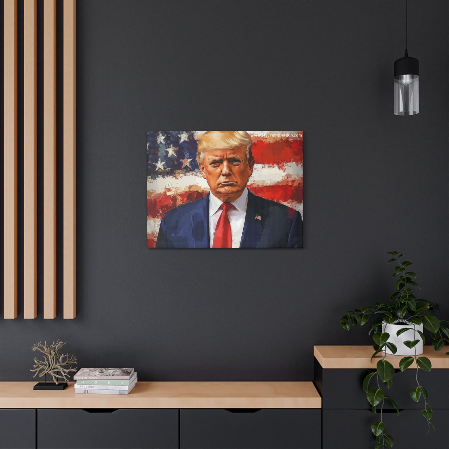 Donald Trump Patriotic Canvas Art
