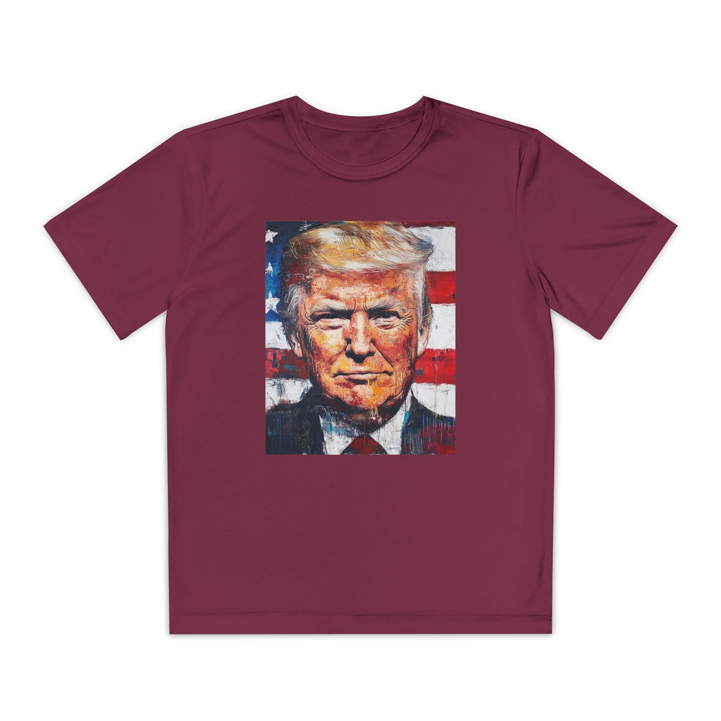 Youth Competitor Tee - Patriotic Donald Trump Art Shirt