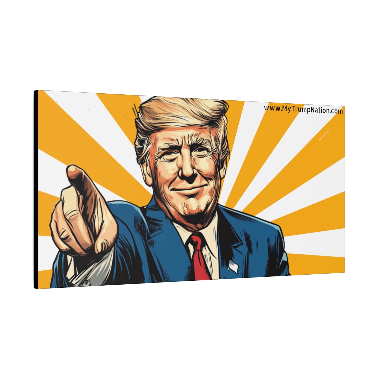Political Statement Canvas Art - Motivational Trump Design