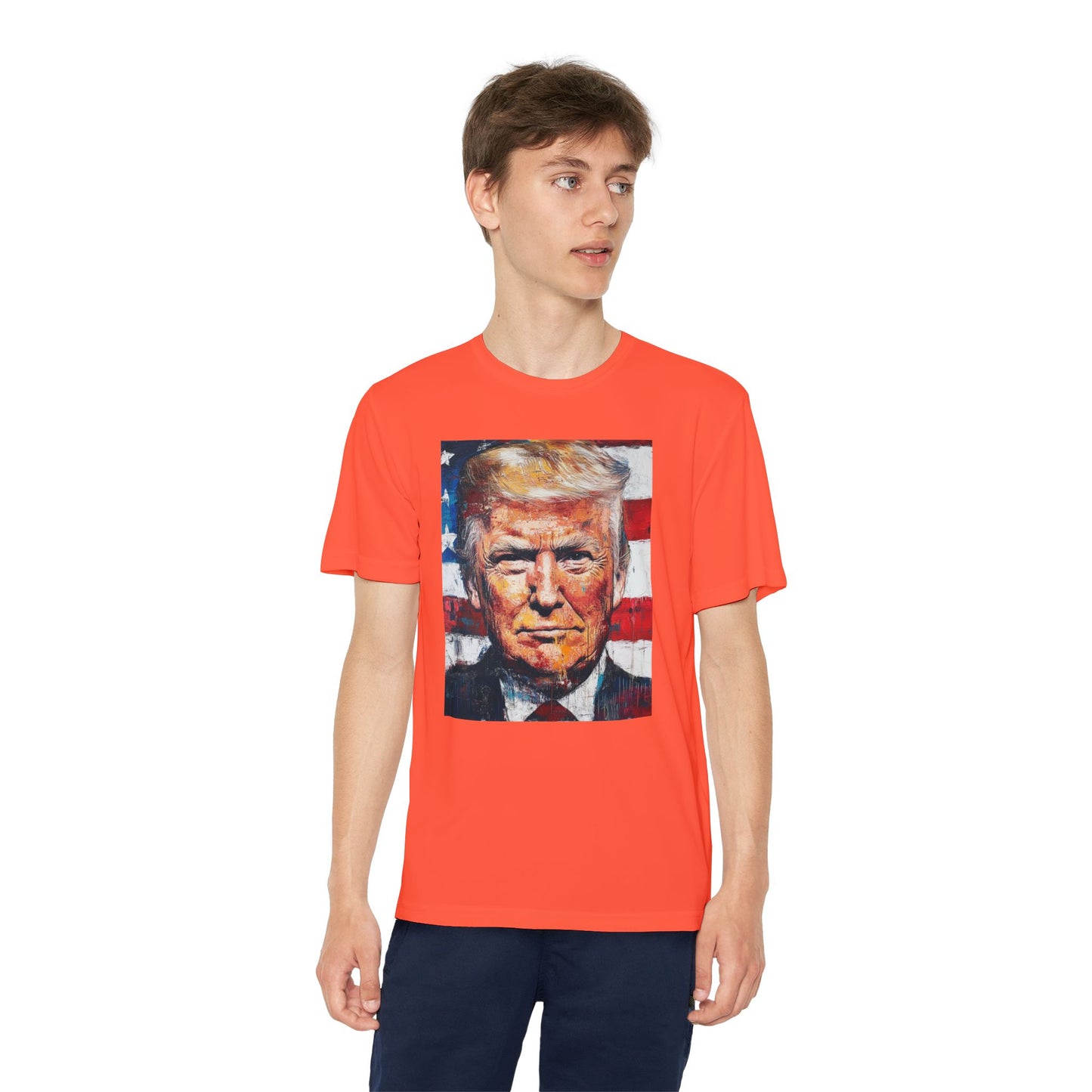 Youth Competitor Tee - Patriotic Donald Trump Art Shirt