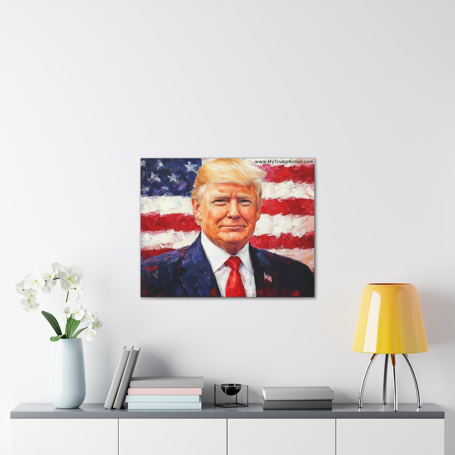 Donald Trump Patriotic Canvas Art