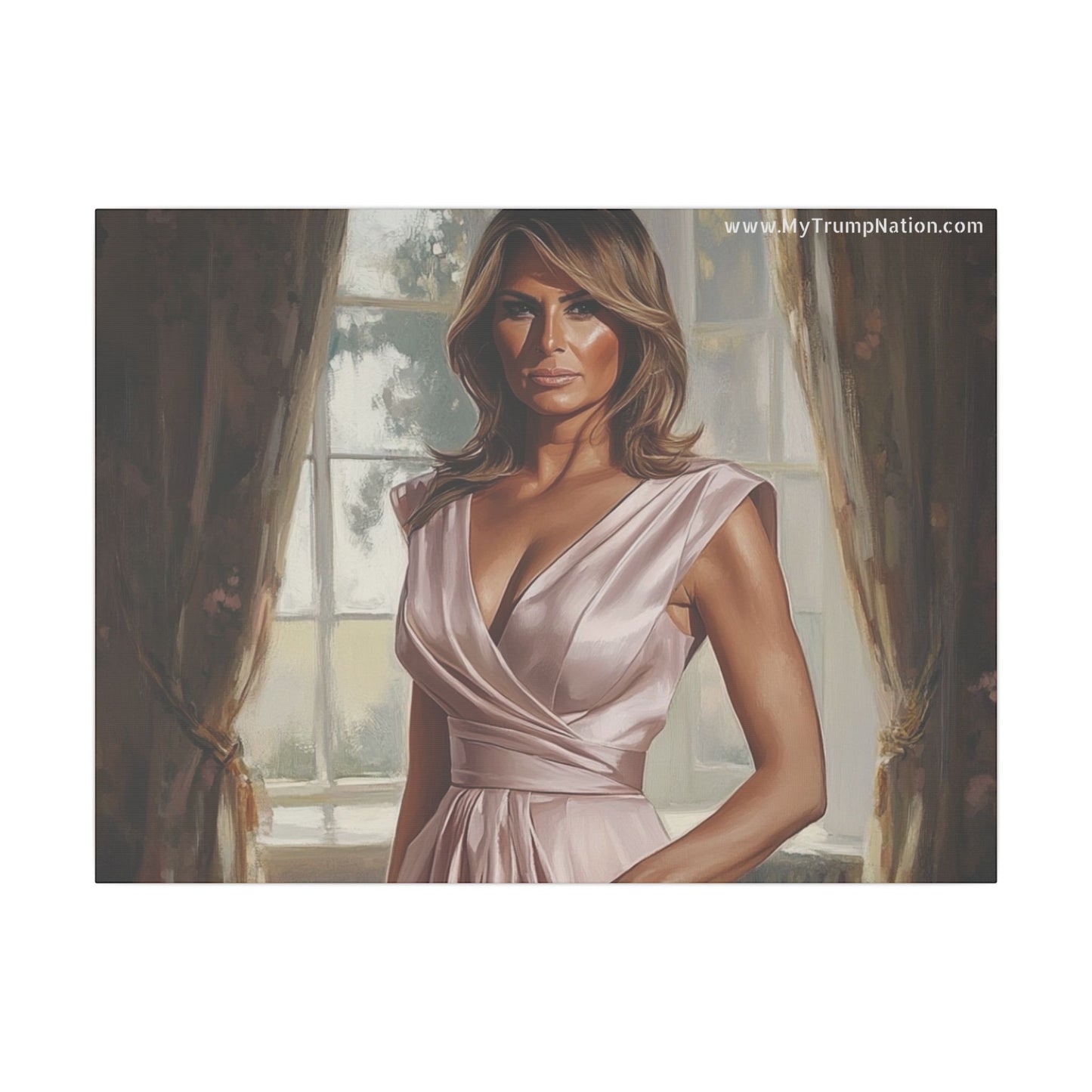 Melania Trump Elegant Canvas Art