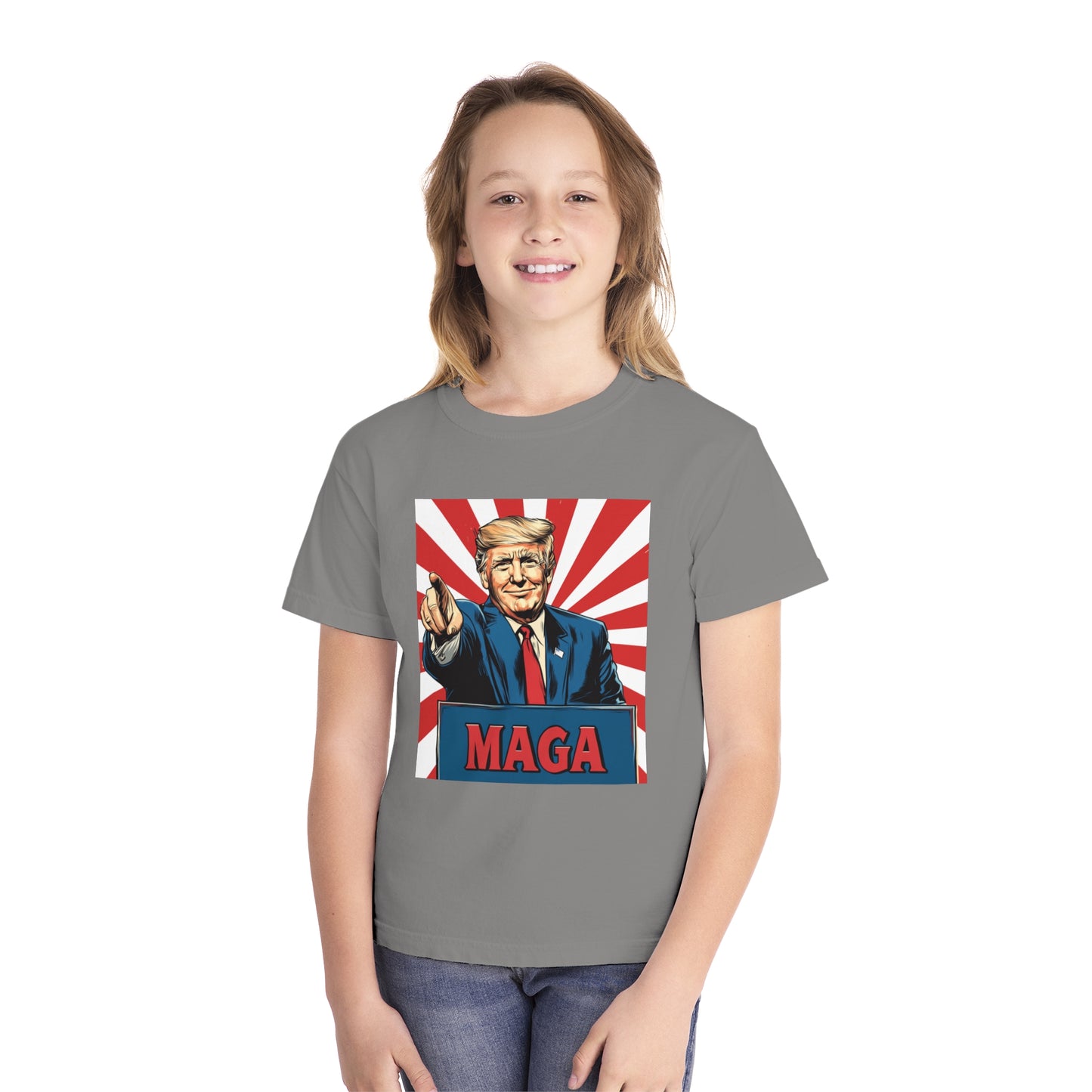 Youth Midweight Tee - MAGA Graphic T-Shirt for Kids