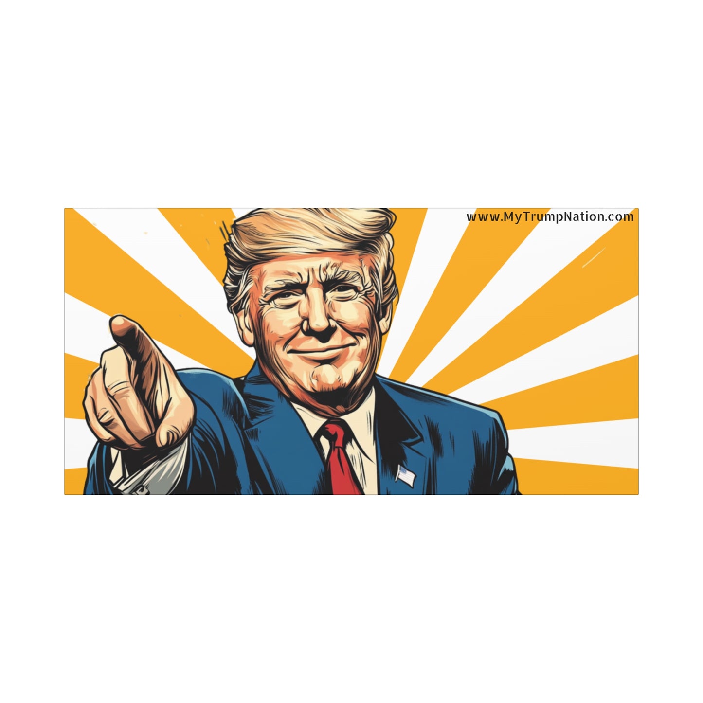 Political Statement Canvas Art - Motivational Trump Design