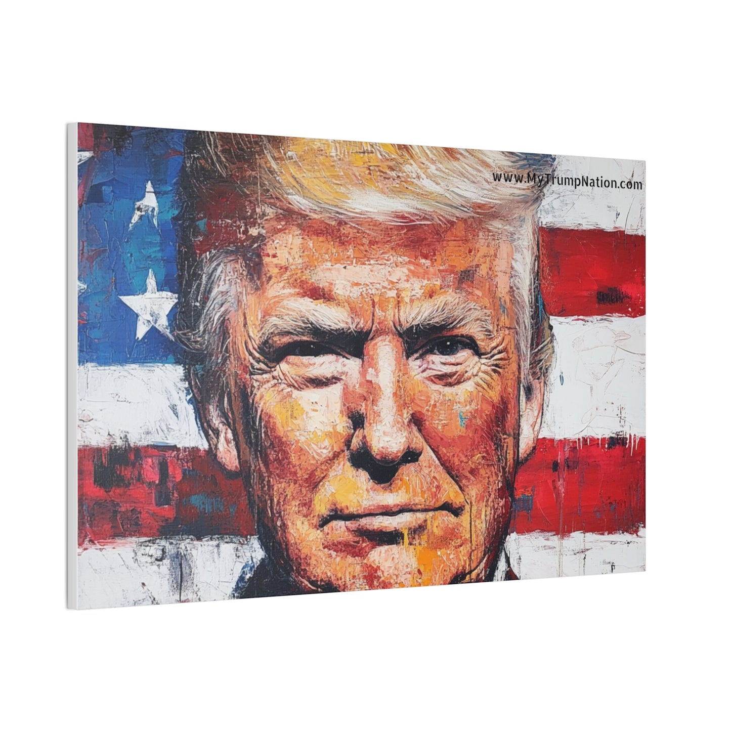 Donald Trump Patriotic Canvas Art