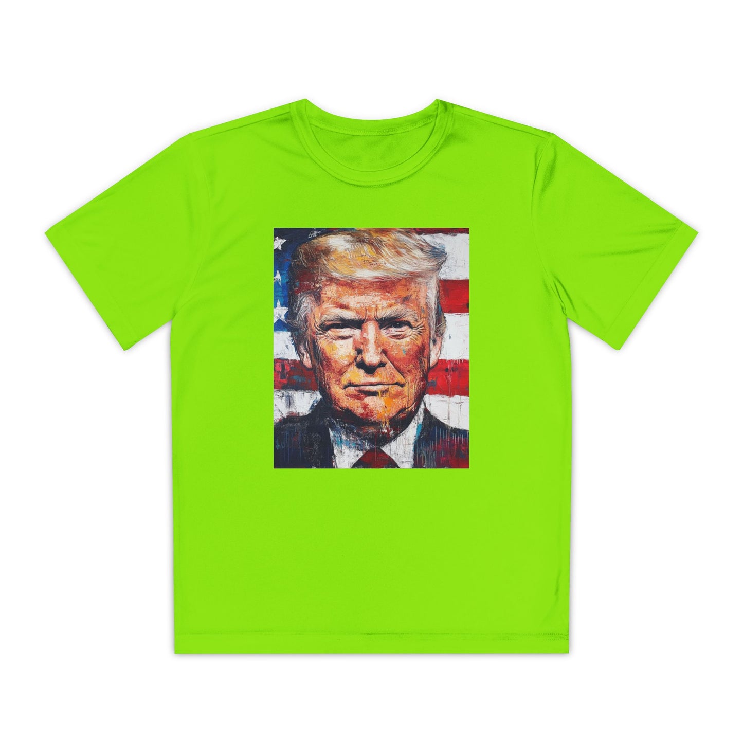 Youth Competitor Tee - Patriotic Donald Trump Art Shirt