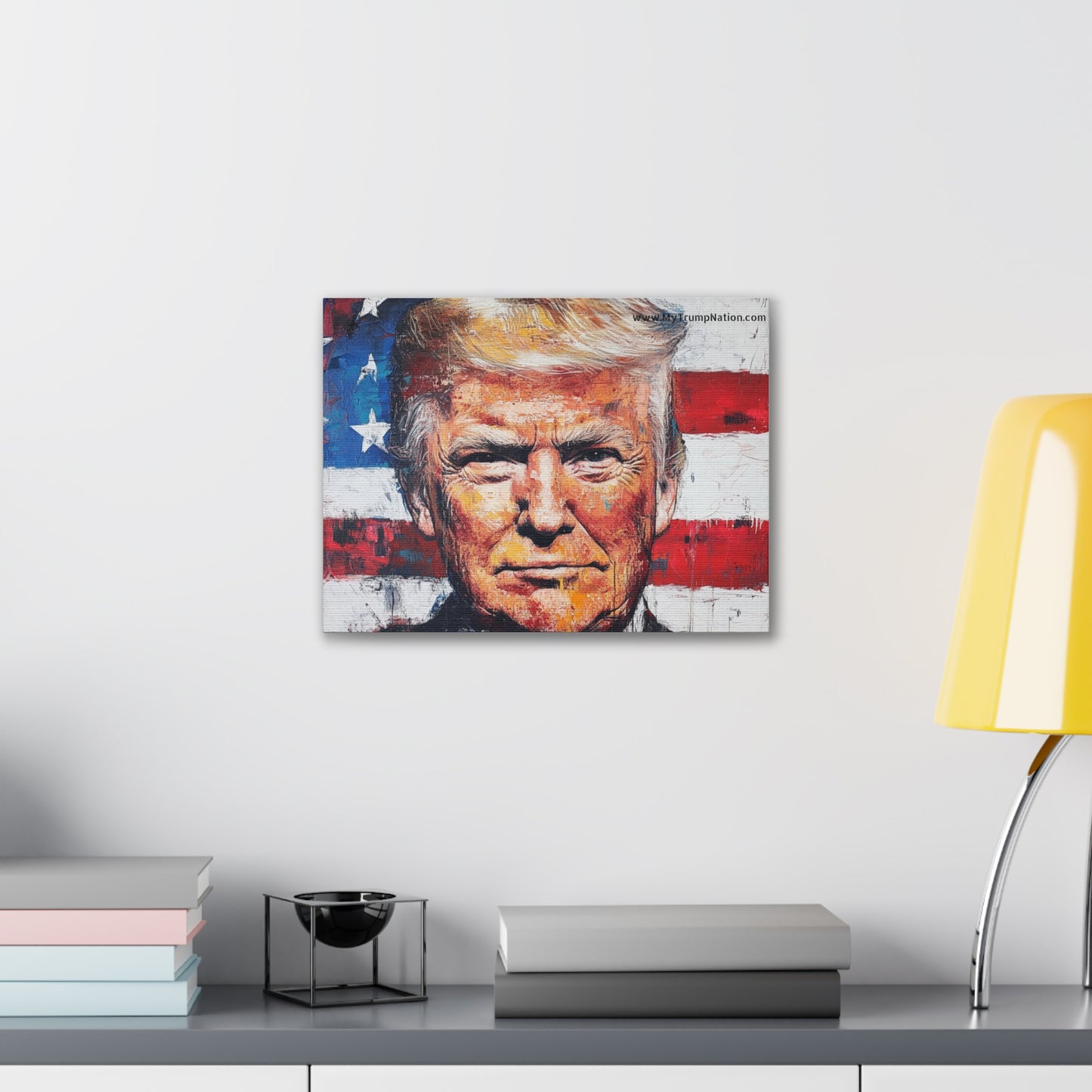 Donald Trump Patriotic Canvas Art