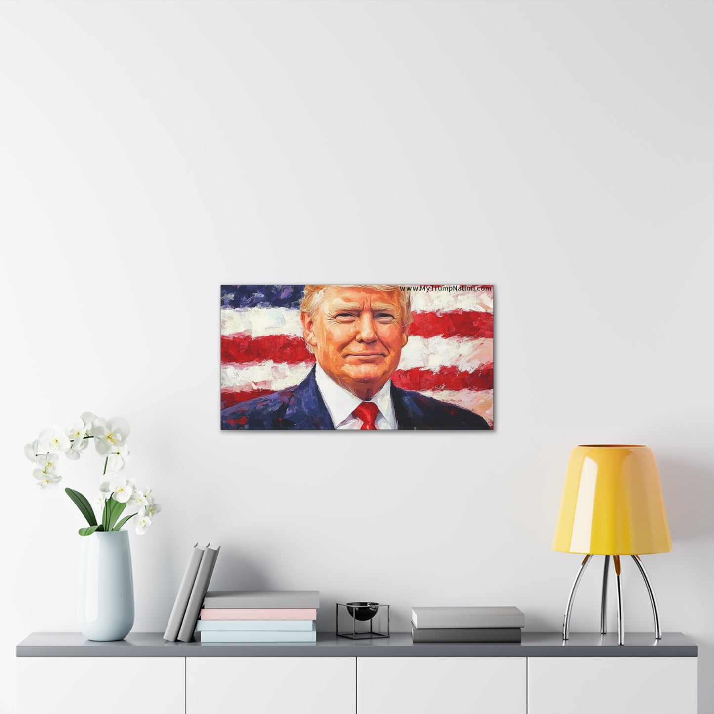 Donald Trump Patriotic Canvas Art