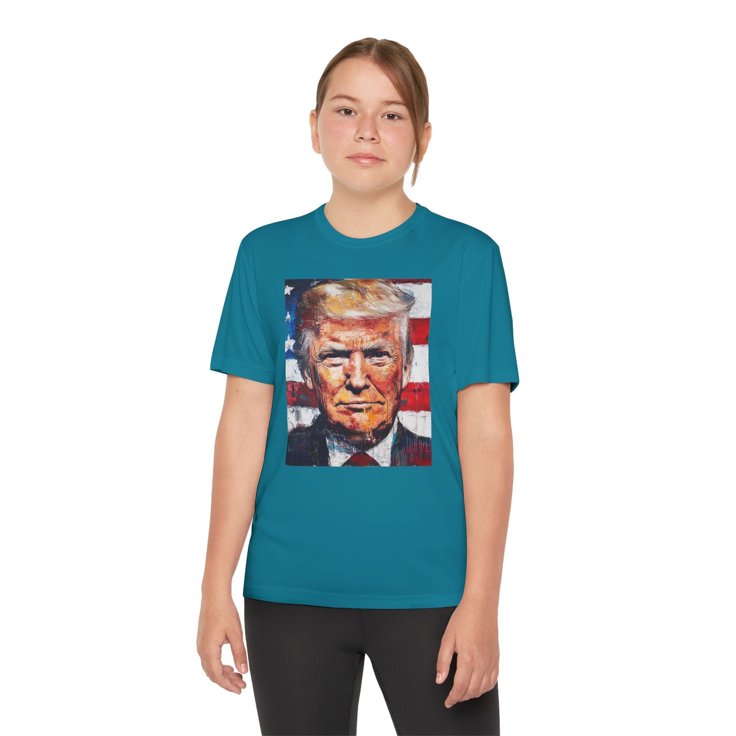 Youth Competitor Tee - Patriotic Donald Trump Art Shirt