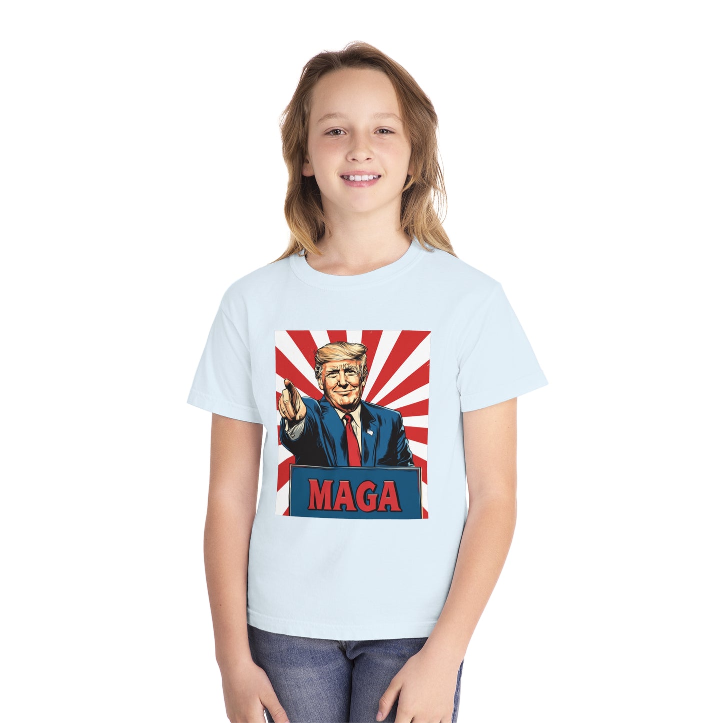 Youth Midweight Tee - MAGA Graphic T-Shirt for Kids