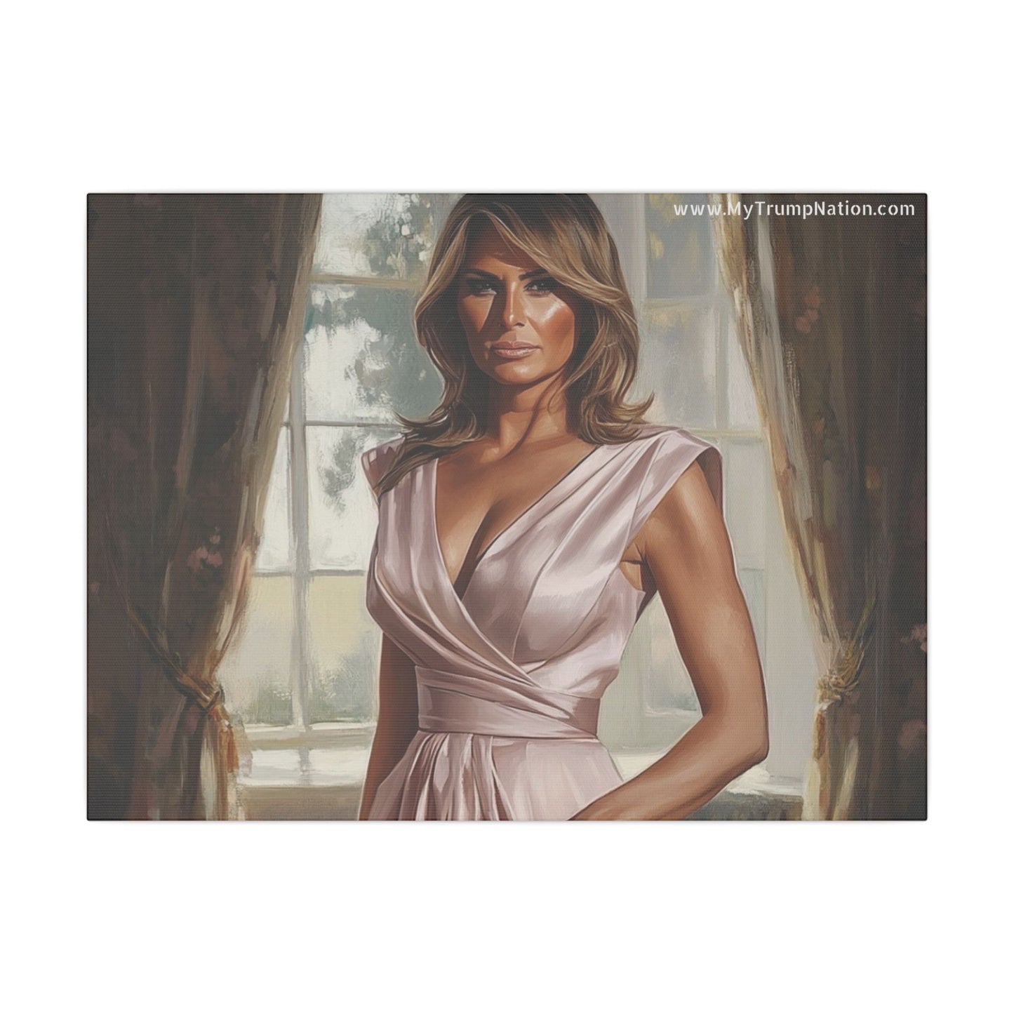 Melania Trump Elegant Canvas Art