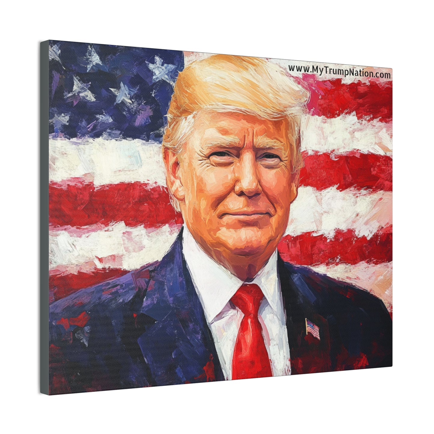 Donald Trump Patriotic Canvas Art